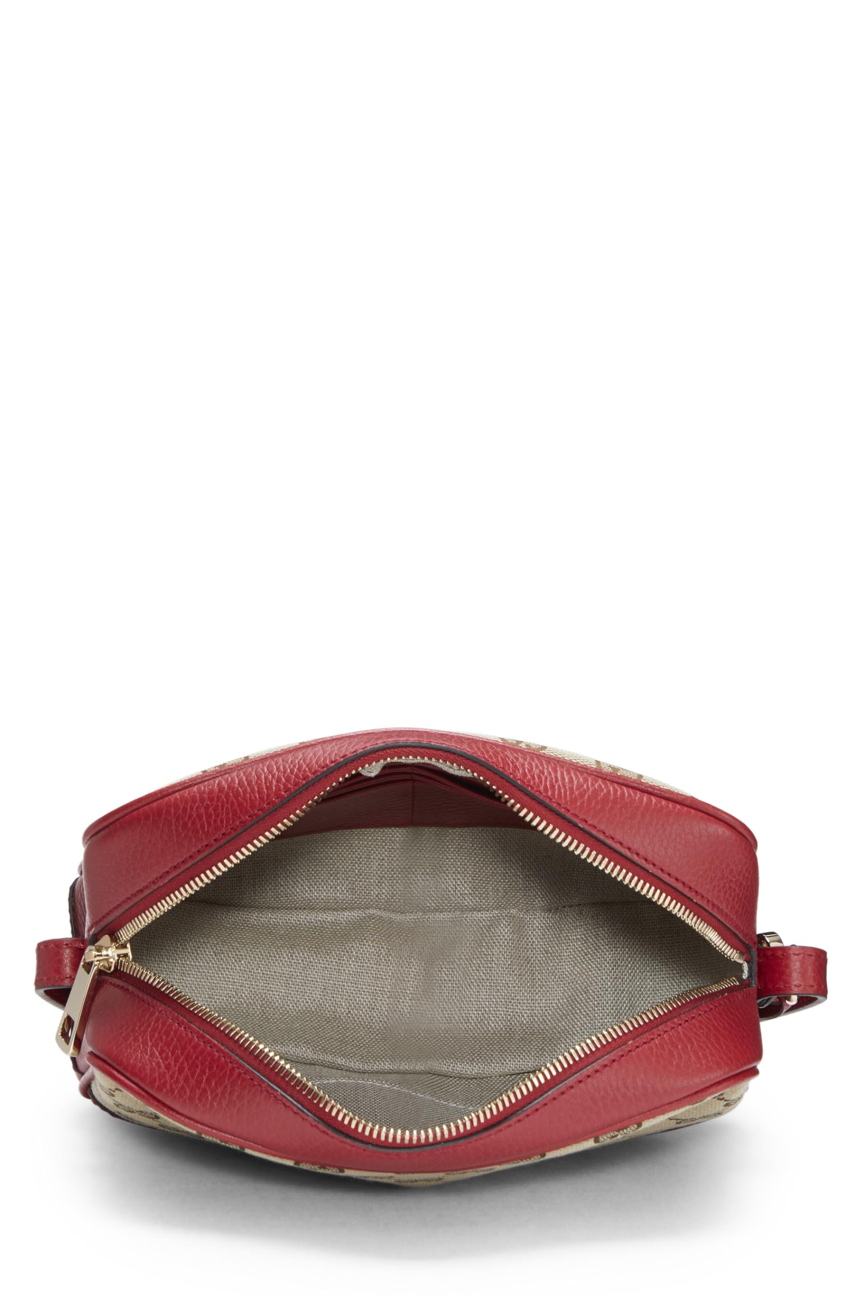 Gucci,  Red Original Gucci Canvas Bree Crossbody, Red