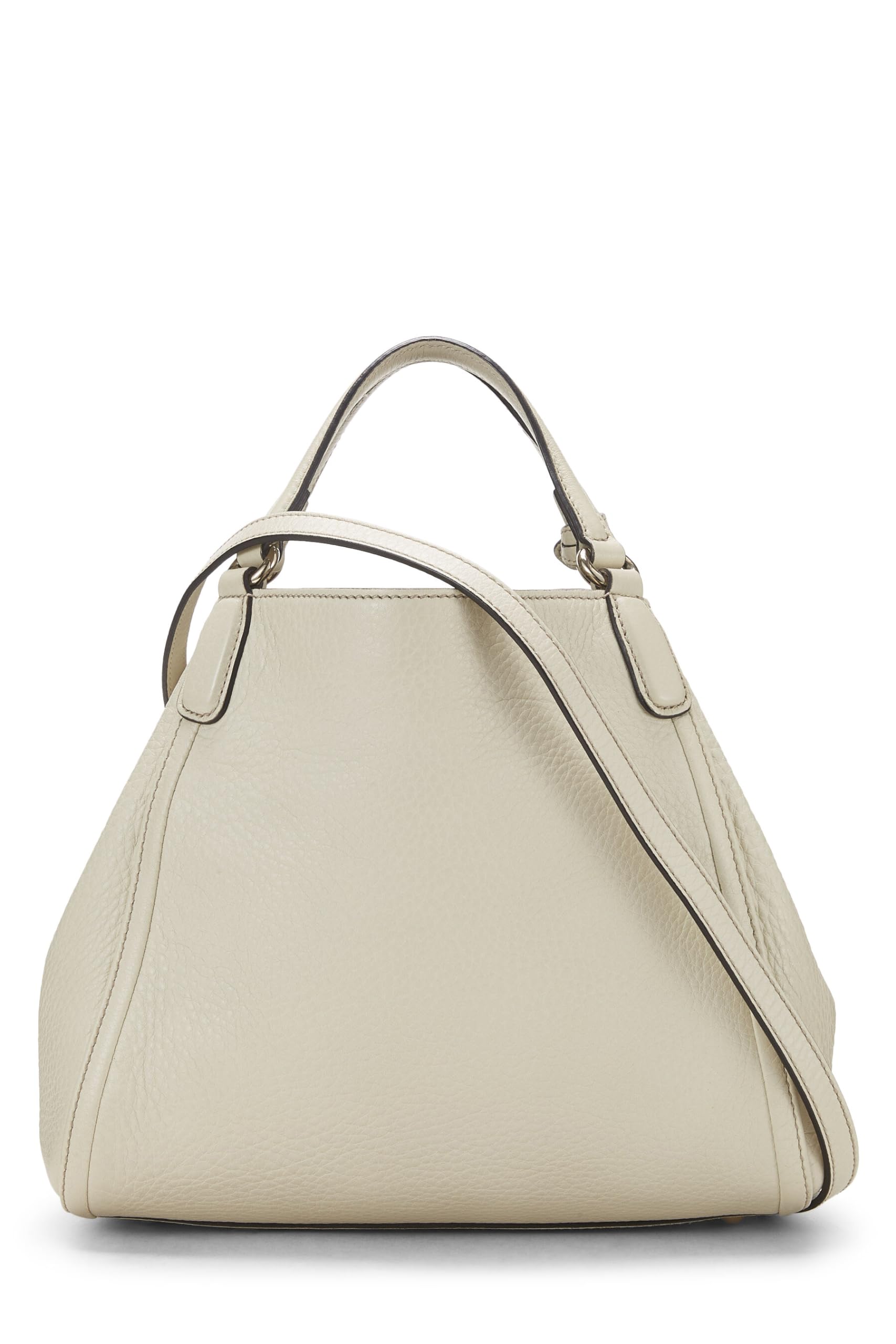 Gucci,  White Leather Soho Convertible Shoulder Bag Small, White