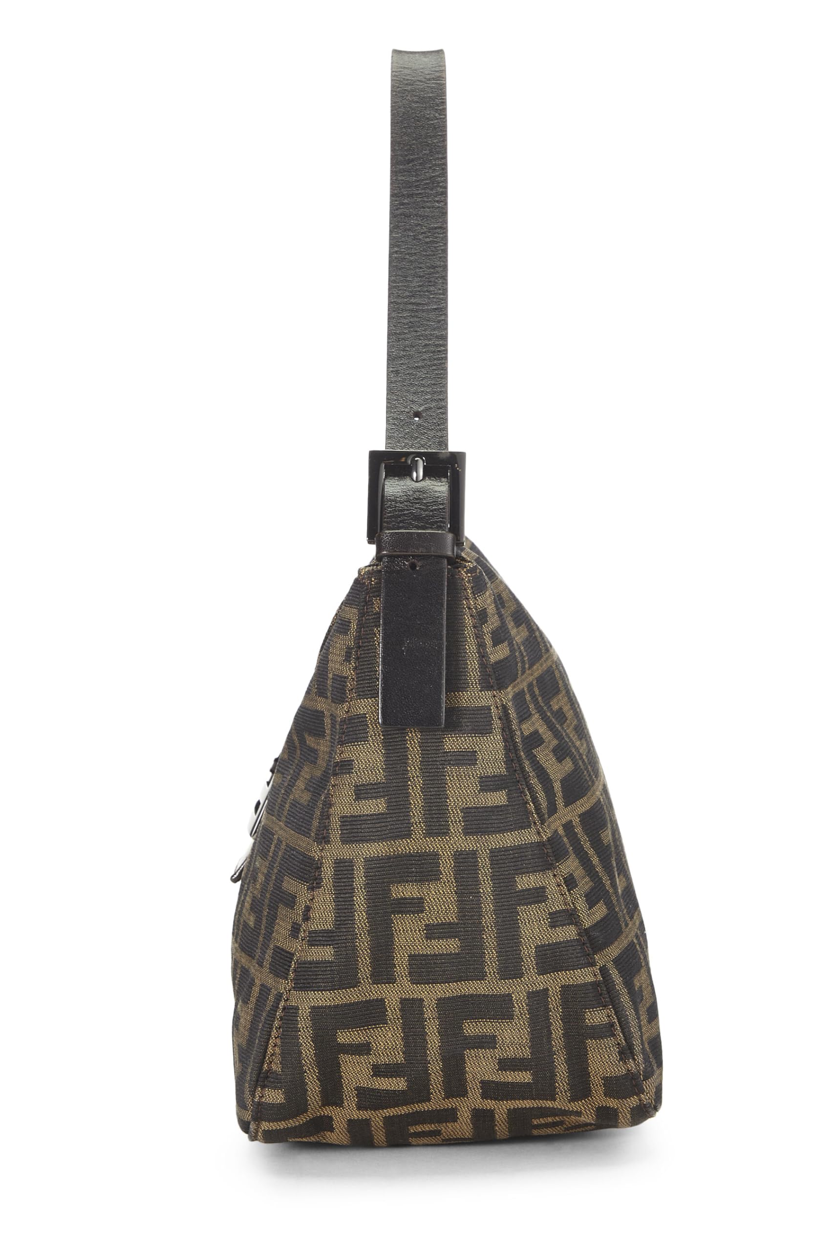 Fendi,  Brown Zucca Shoulder Bag, Brown