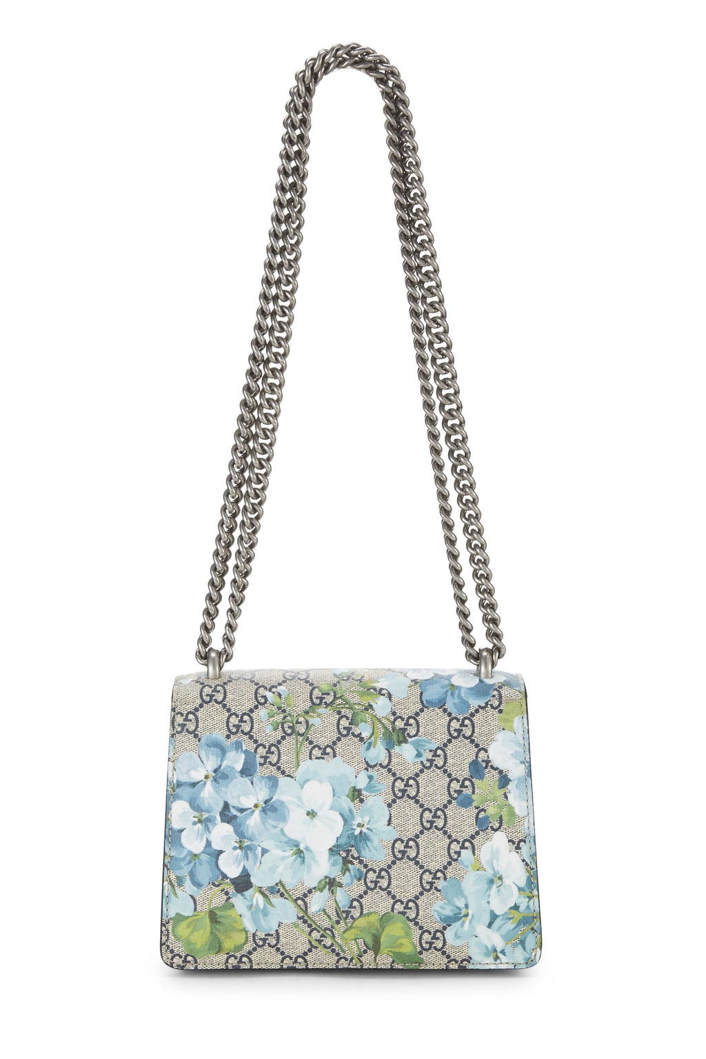 Gucci,  Blue GG Blooms Supreme Canvas Dionysus Shoulder Bag Mini, Blue