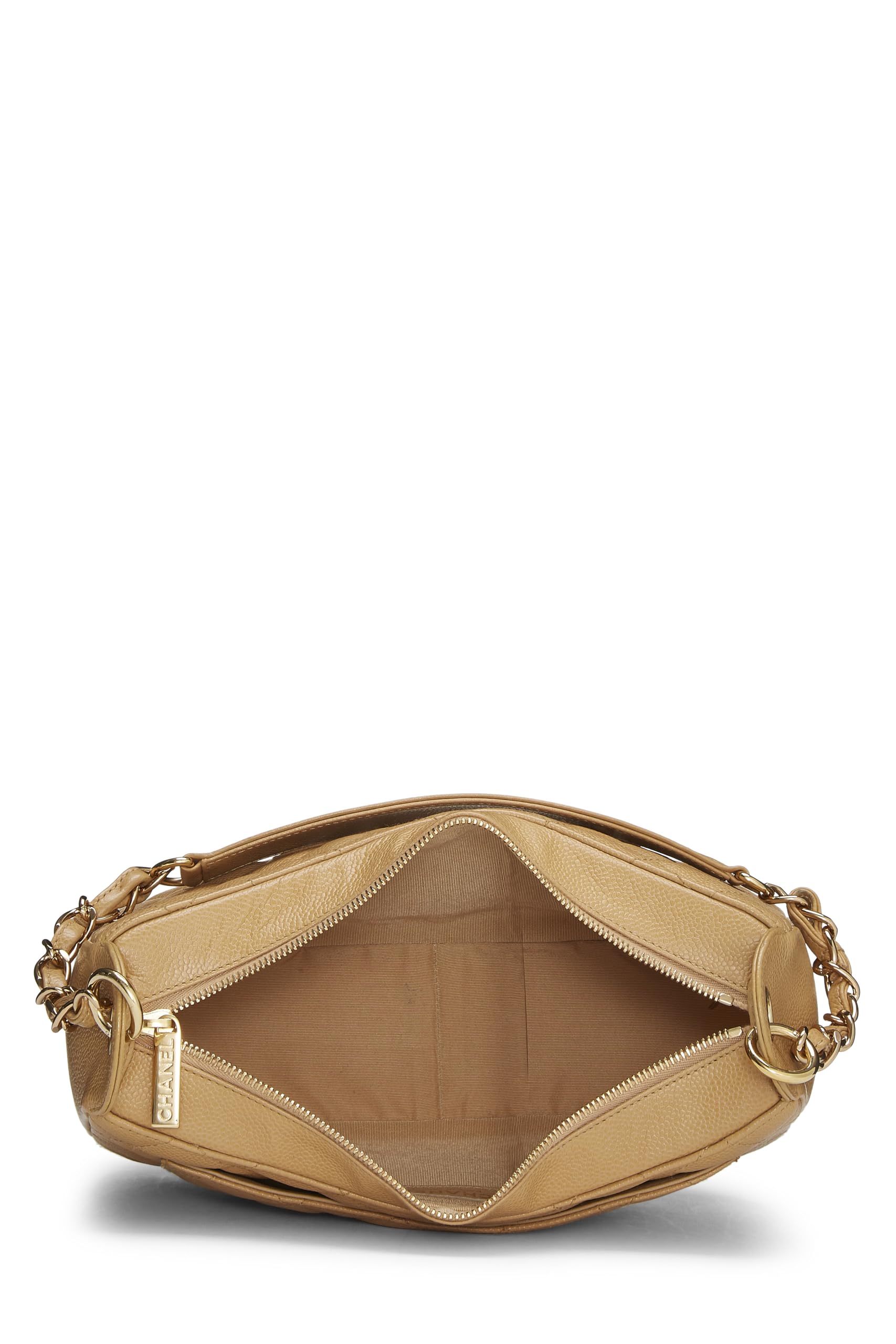 Chanel,  Beige Caviar Timeless 'CC' Shoulder Bag, Beige