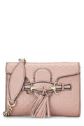 Gucci,  Pink Microguccissima Leather Emily Chain Crossbody Bag, Pink