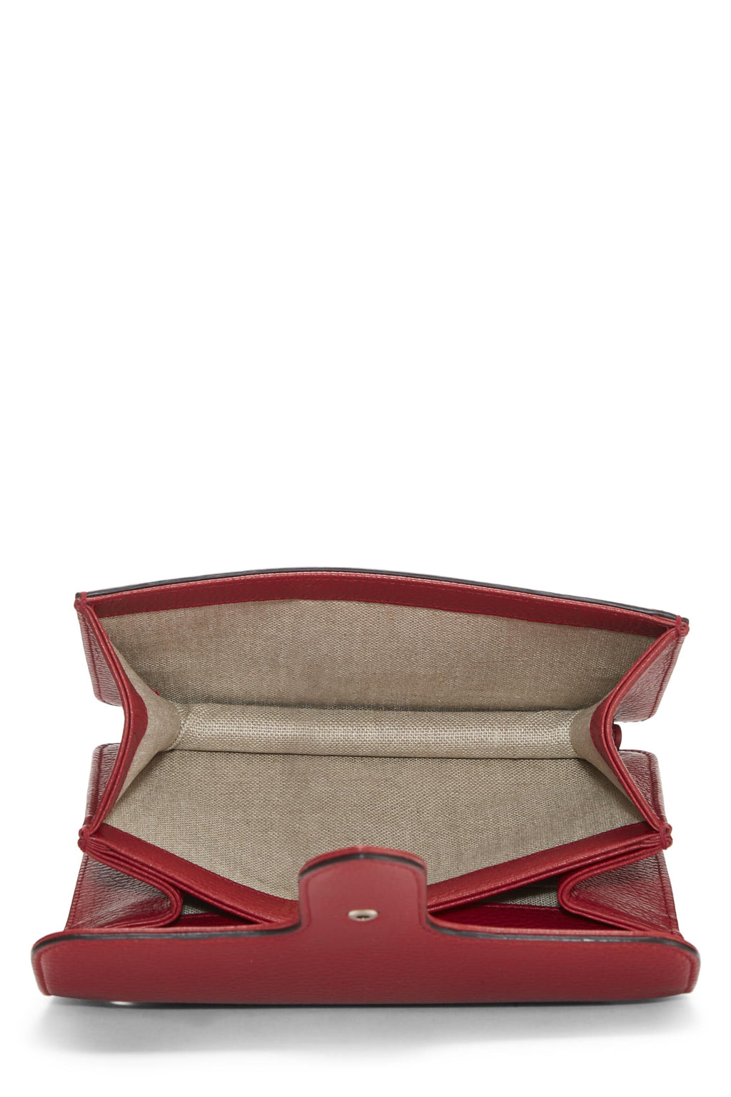Gucci,  Red Leather Interlocking Gucci Crossbody, Red