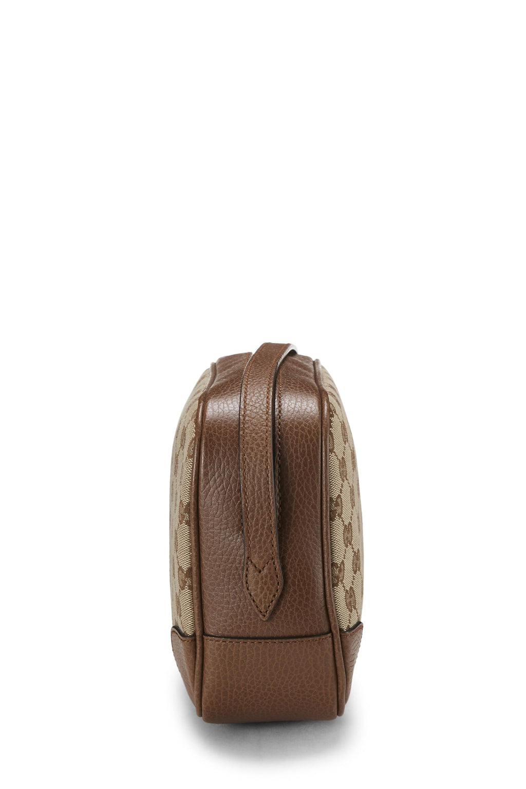 Gucci,  Brown Original Gucci Canvas Bree Crossbody, Brown