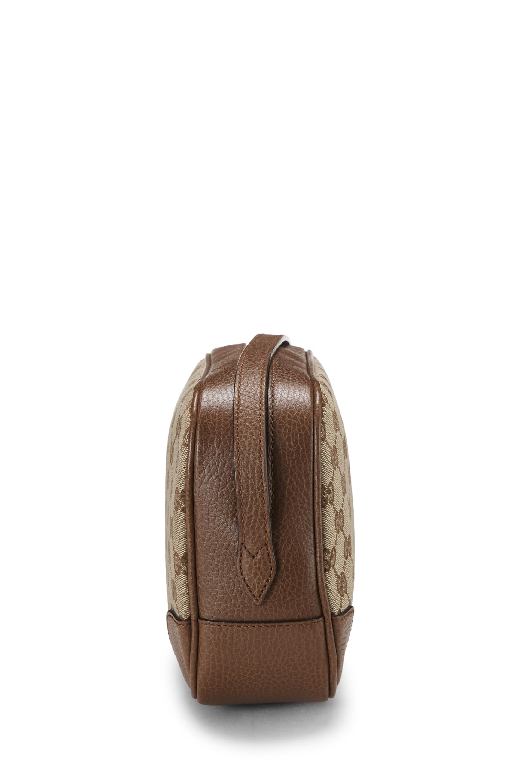 Gucci,  Brown Original Gucci Canvas Bree Crossbody, Brown