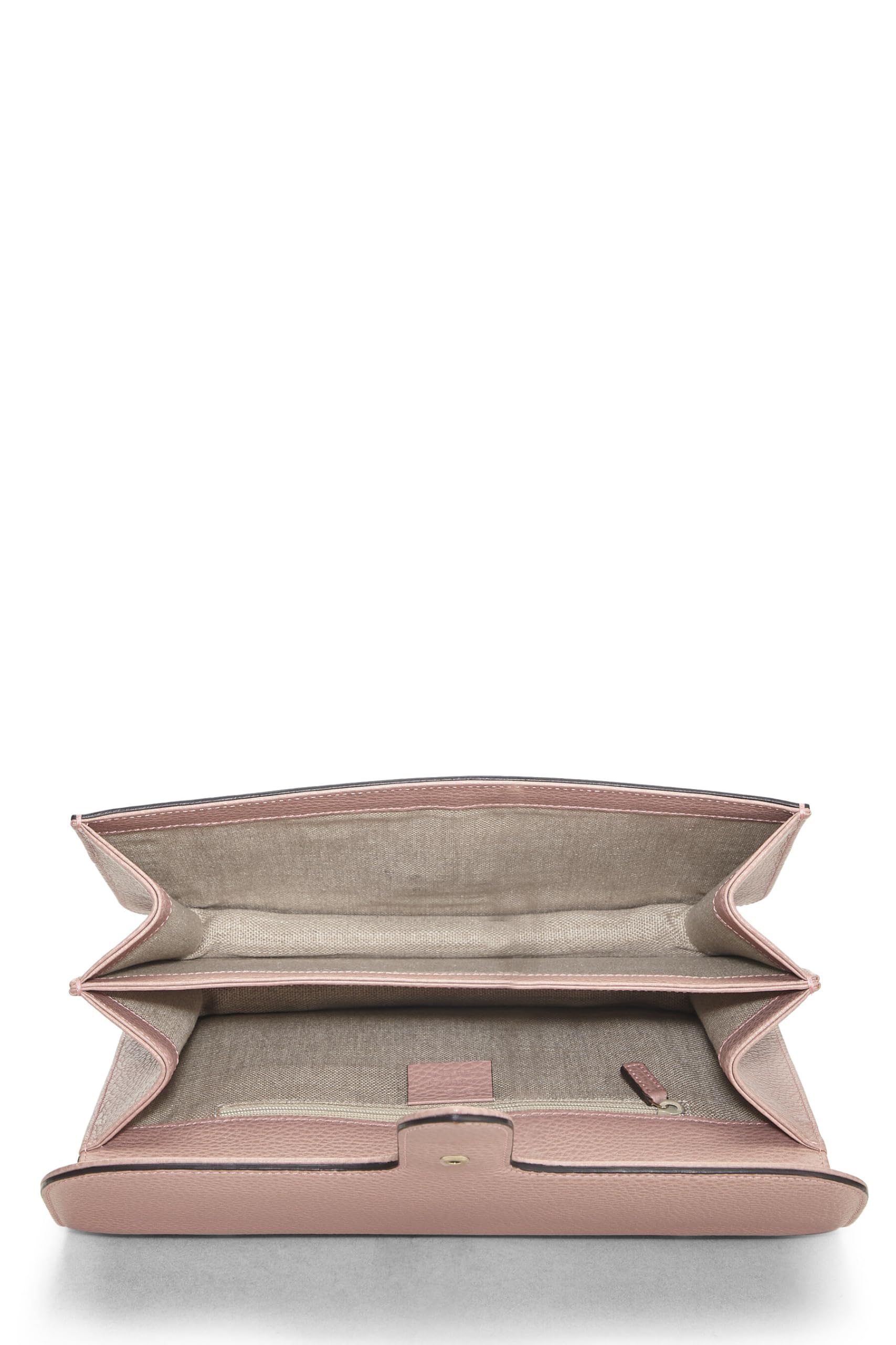 Gucci,  Pink Leather Interlocking Gucci Crossbody Bag, Pink