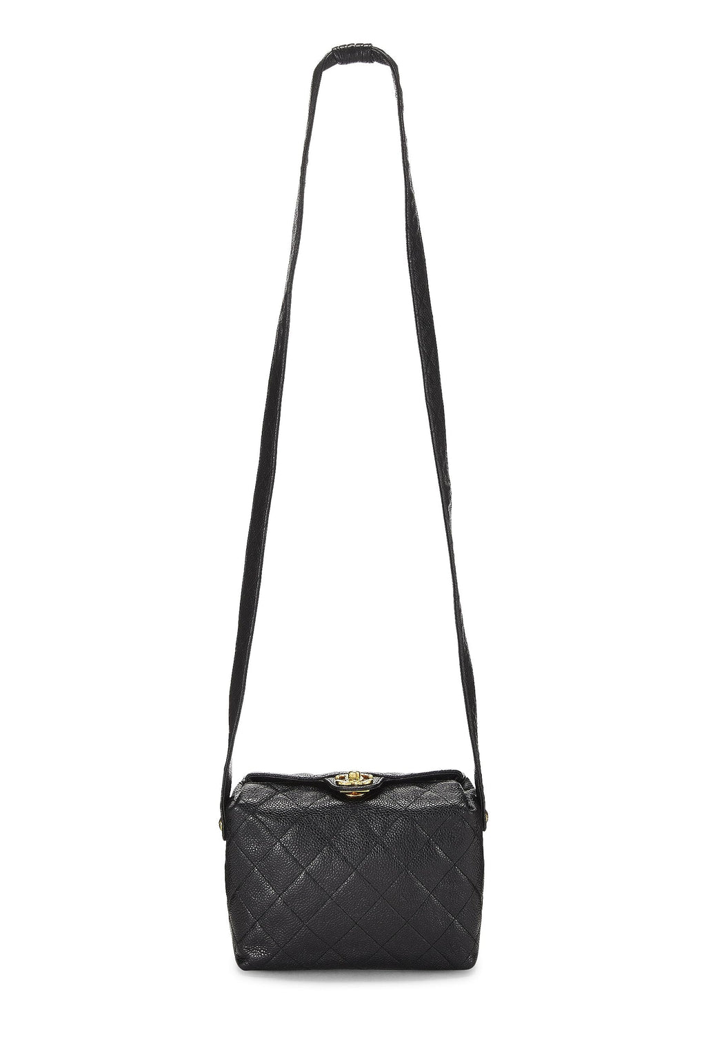 Chanel,  Black Caviar Shoulder Bag, Black