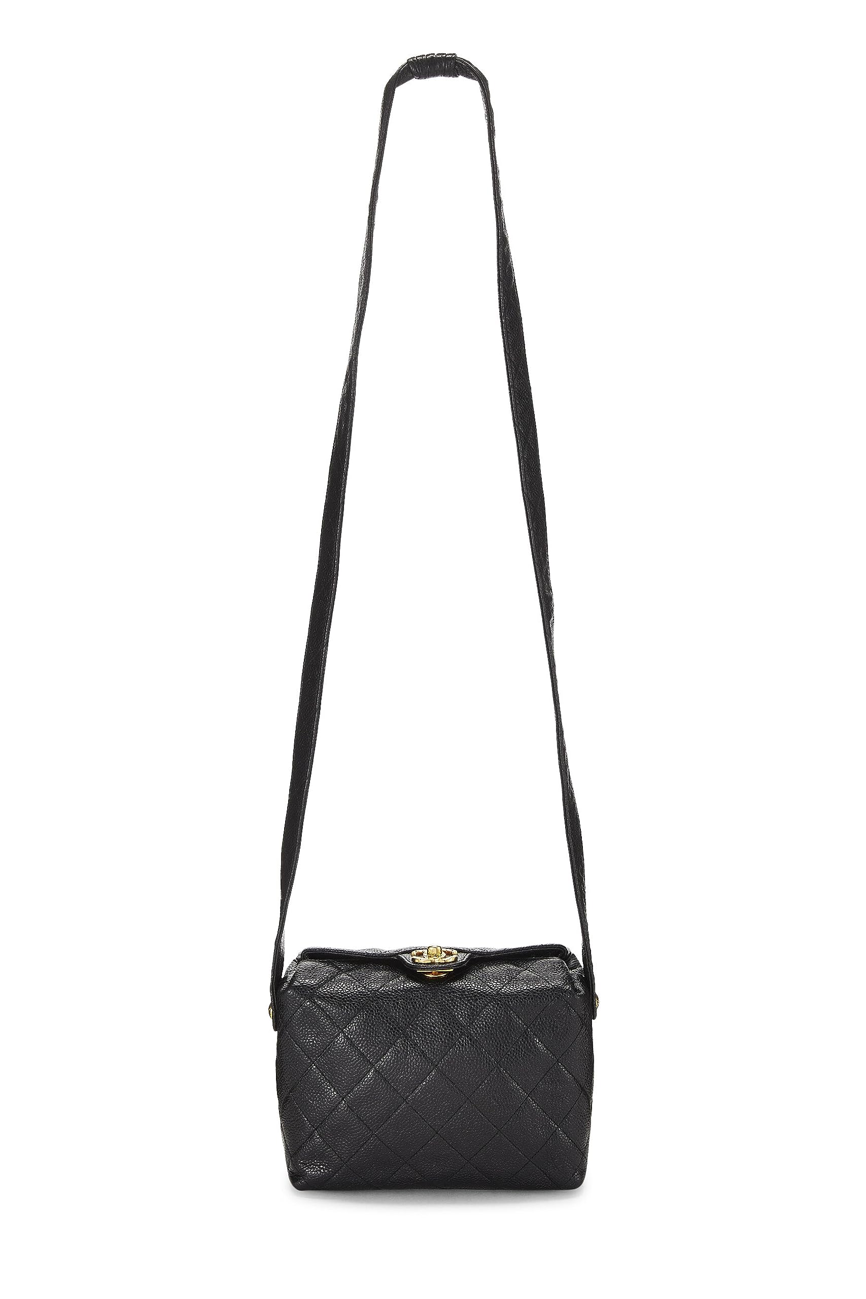 Chanel,  Black Caviar Shoulder Bag, Black