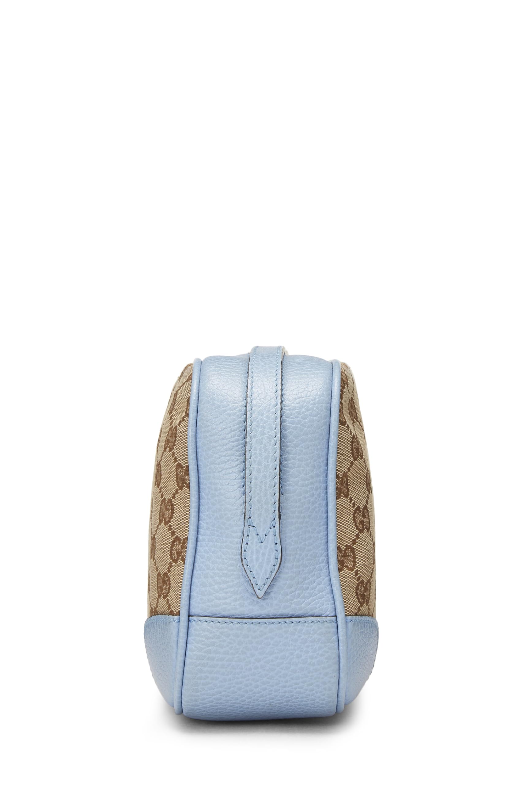 Gucci,  Blue Original Gucci Canvas Bree Crossbody, Blue