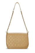 Chanel,  Beige Caviar Timeless CC Flap Shoulder, Beige