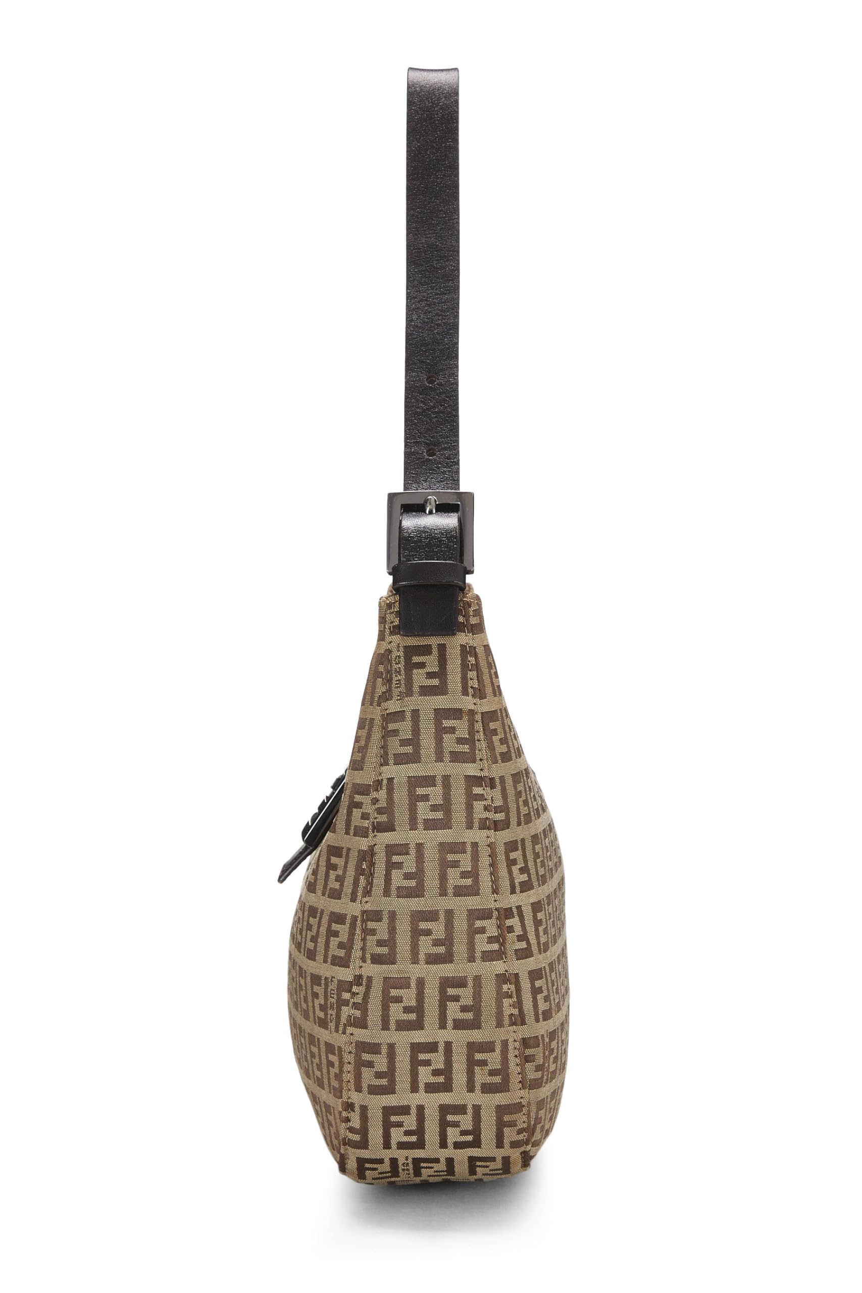 Fendi,  Brown Zucchino Shoulder Bag, Brown