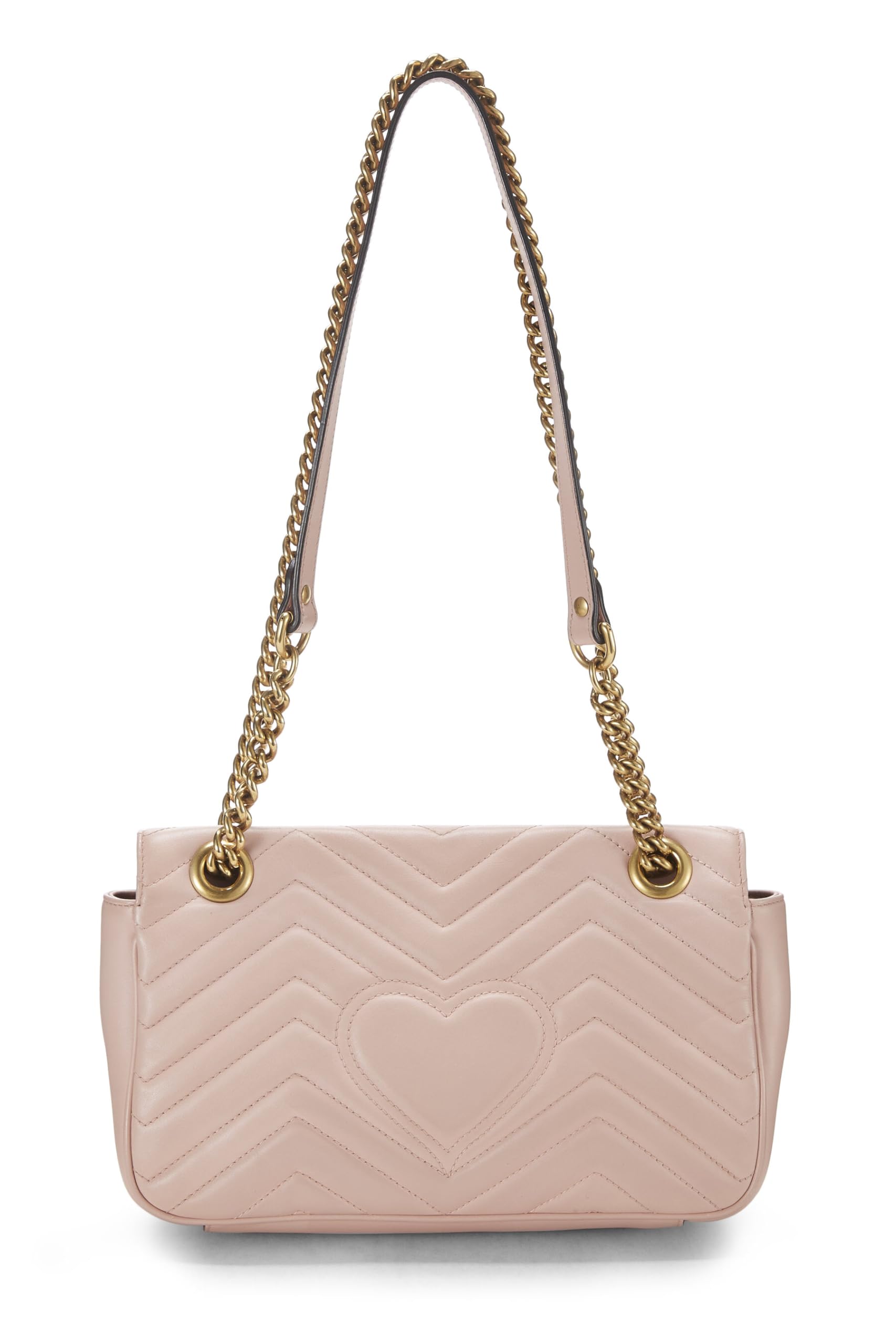 Gucci,  Pink MatelassÃƒÆ’Ã‚Â© Leather GG Marmont Shoulder Bag, Pink