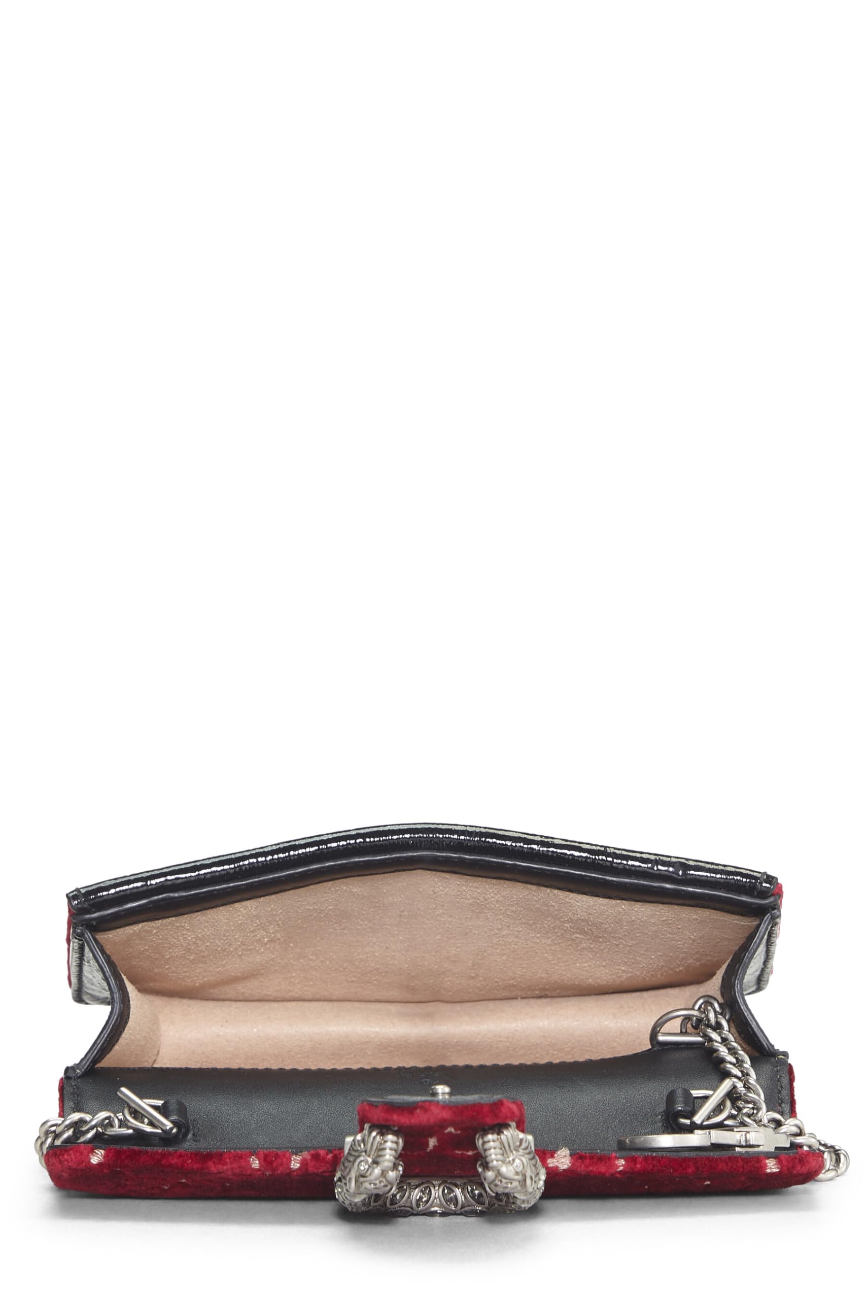 Gucci,  Burgundy GG VeLouis Vuittonet Dionysus Shoulder Bag Mini, Red