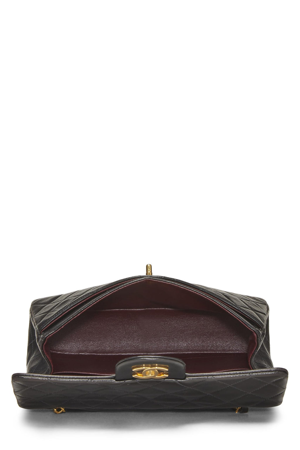Chanel,  Black Quilted Lambskin Classic Double Flap Small, Black