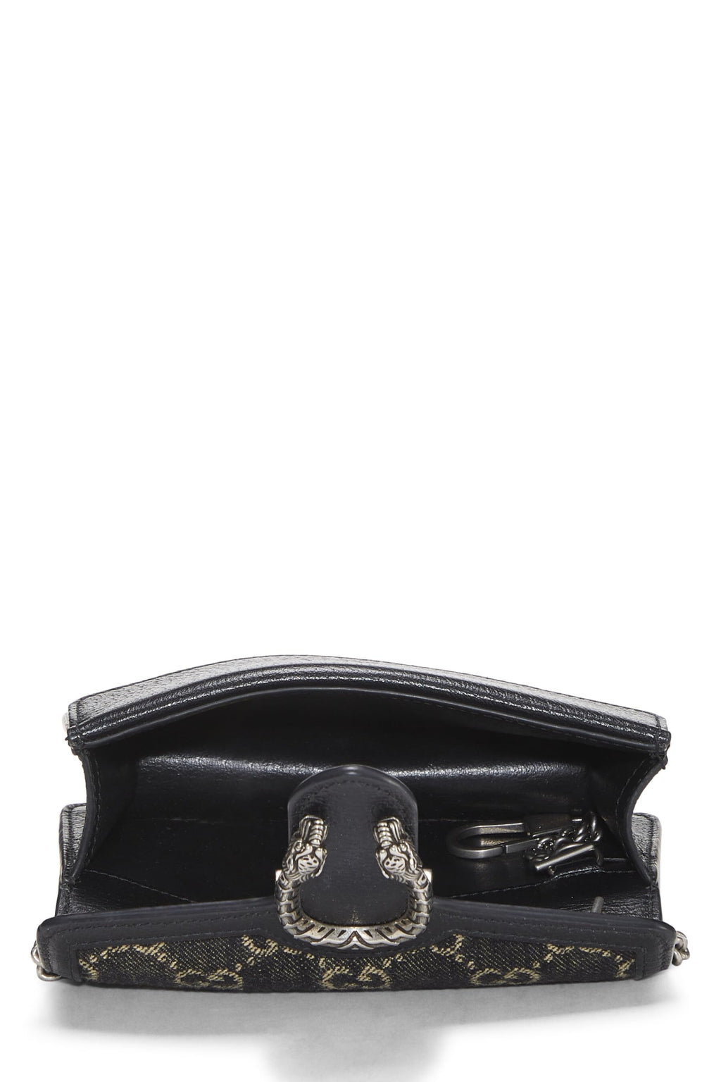 Gucci,  Black Denim Dioronysus Crossbody Super Mini, Black