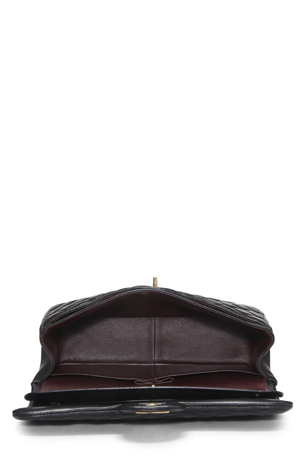 Chanel,  Black Quilted Lambskin New Classic Double Flap Jumbo, Black