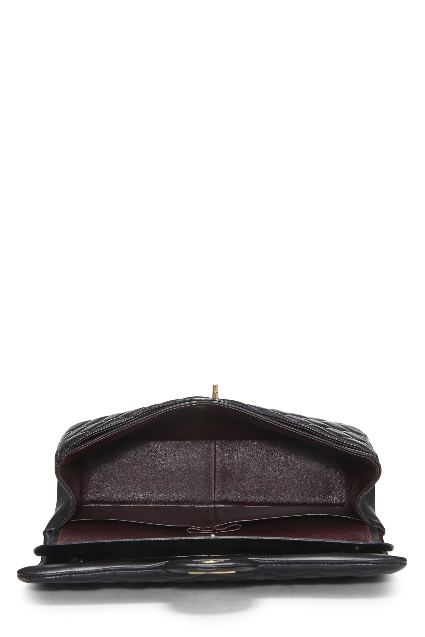 Chanel,  Black Quilted Lambskin New Classic Double Flap Jumbo, Black