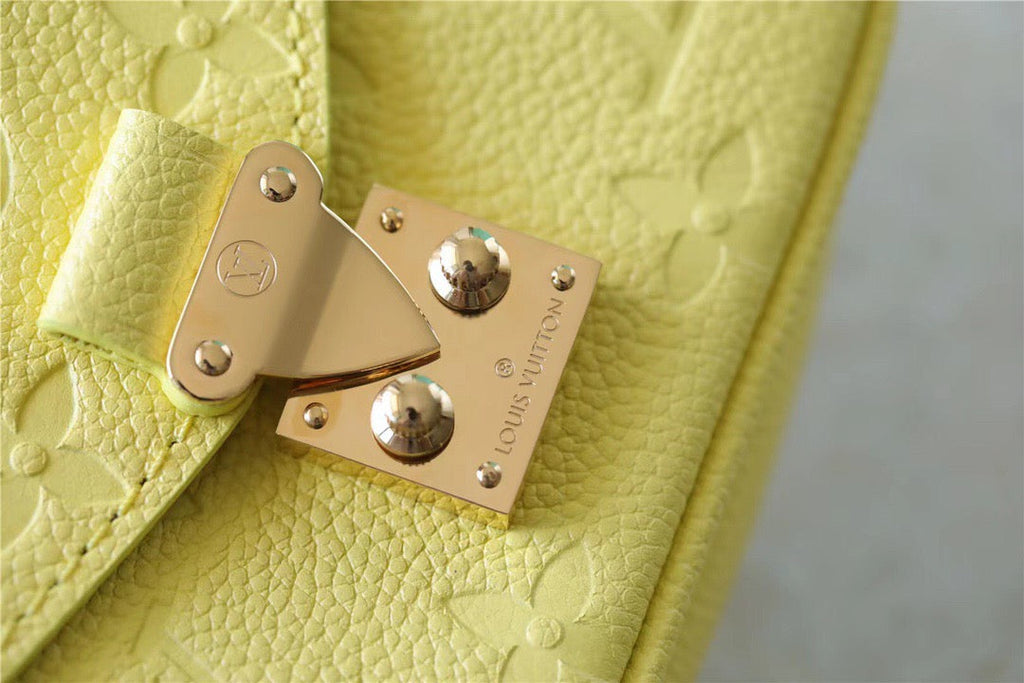Louis Vuitton Micro Metis Monogram Empreinte Yellow For Women, Women’s Handbags, Shoulder And Crossbody Bags 5.5in/14cm Louis Vuitton M81407