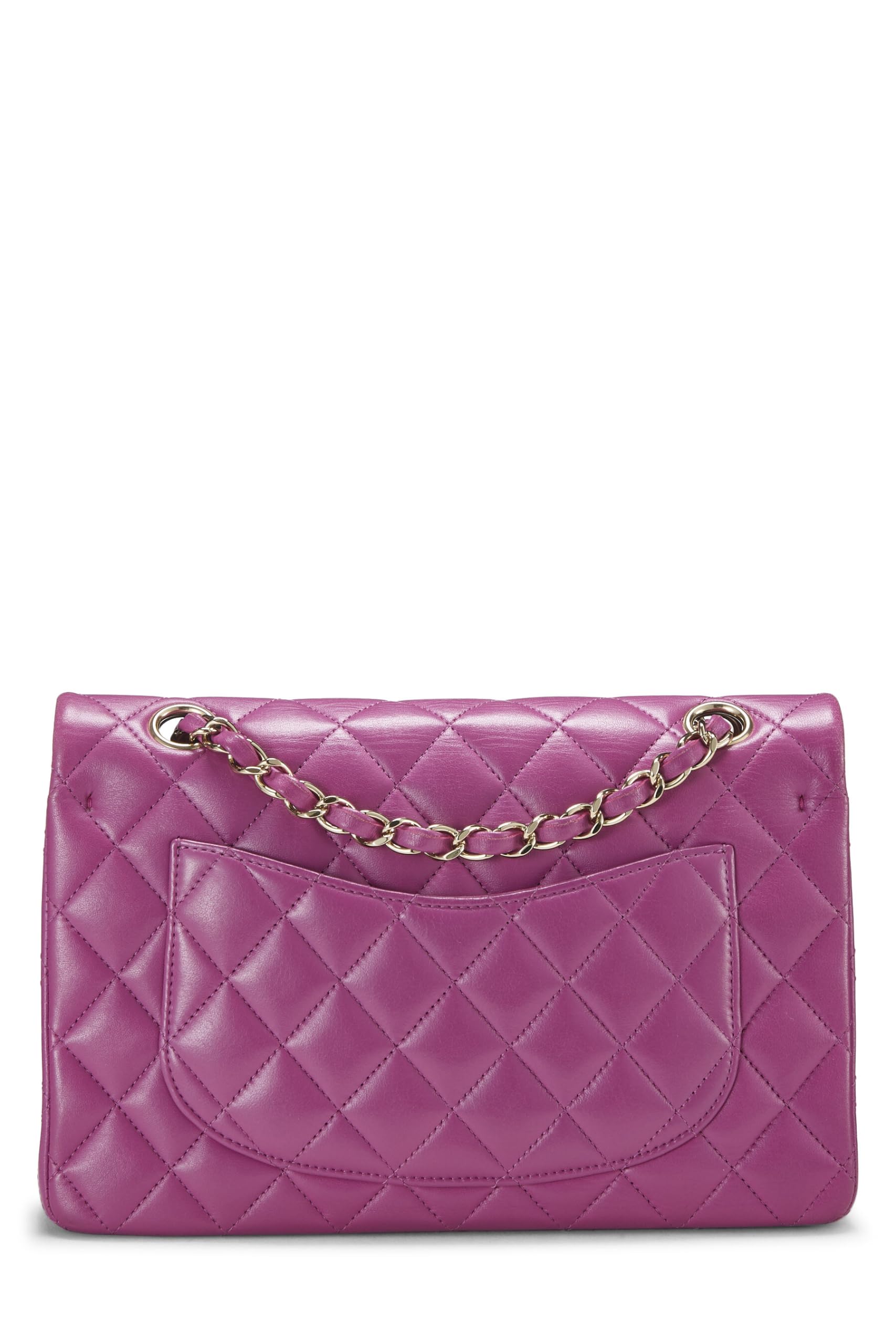 Chanel,  Purple Quilted Lambskin Classic Double Flap Small, Purple