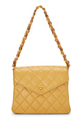 Chanel,  Orange Quilted Lambskin Envelope Flap Shoulder Bag, Orange