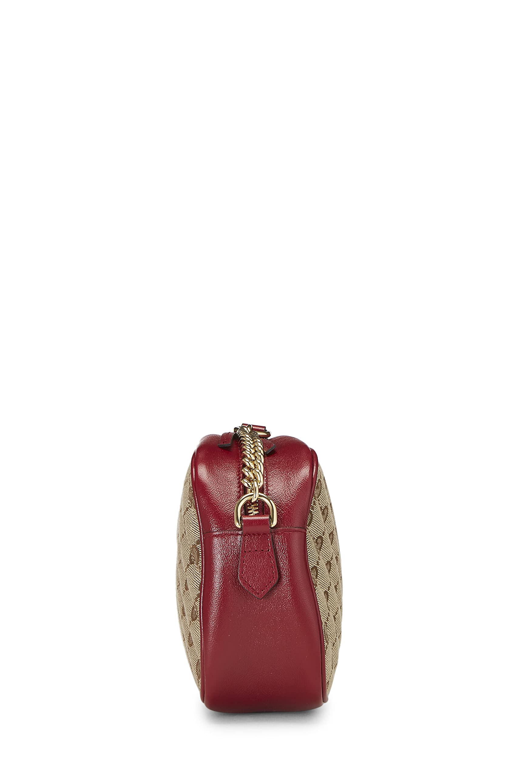 Gucci,  Red Original Gucci Canvas Marmont Crossbody Small, Red