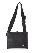 ,  Black Zucca Coated Canvas Crossbody Bag, Black