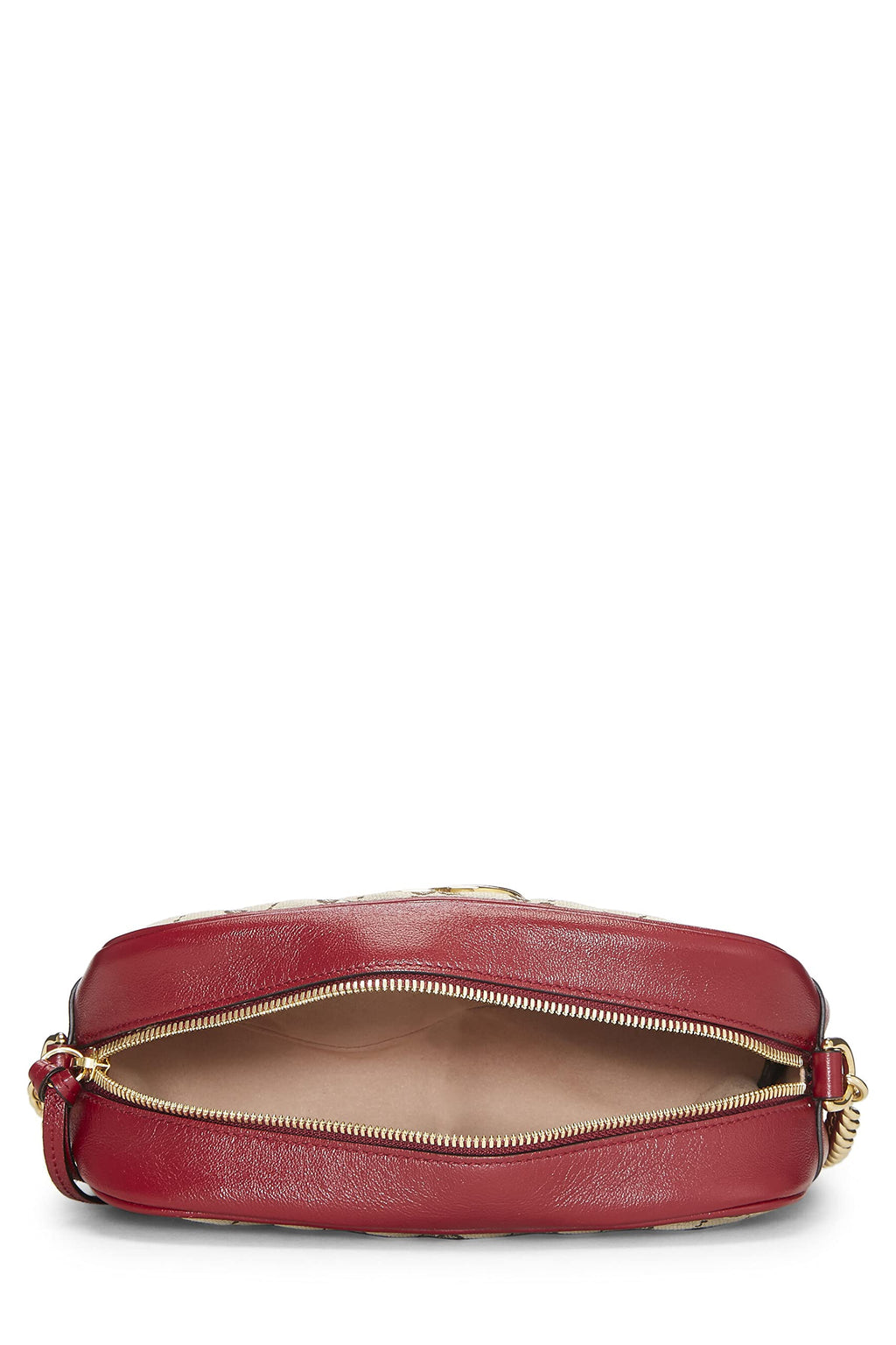 Gucci,  Red Original Gucci Canvas Marmont Crossbody Small, Red