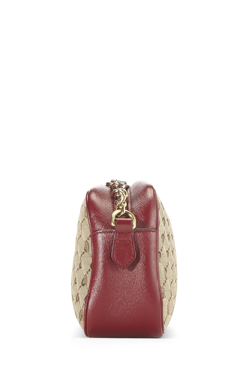 Gucci,  Red Original Gucci Canvas Marmont Crossbody Small, Red