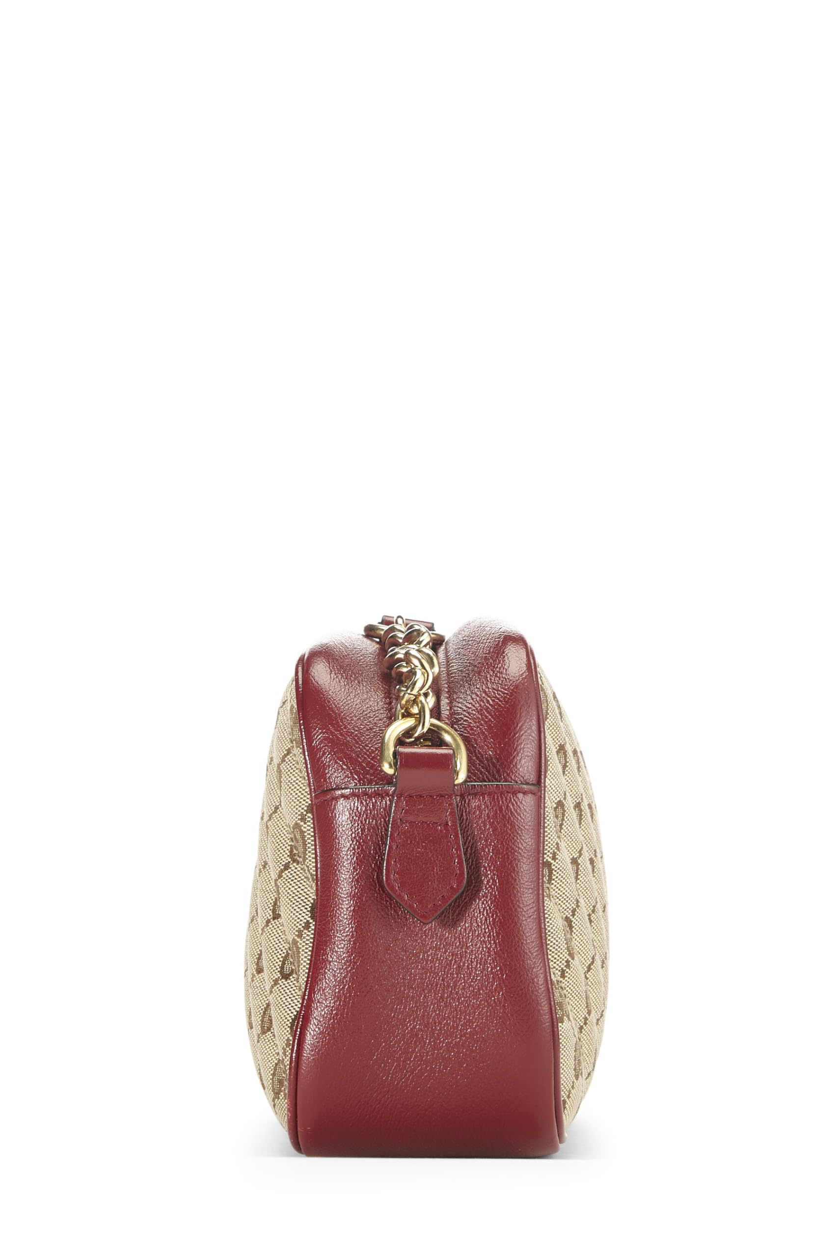 Gucci,  Red Original Gucci Canvas Marmont Crossbody Small, Red