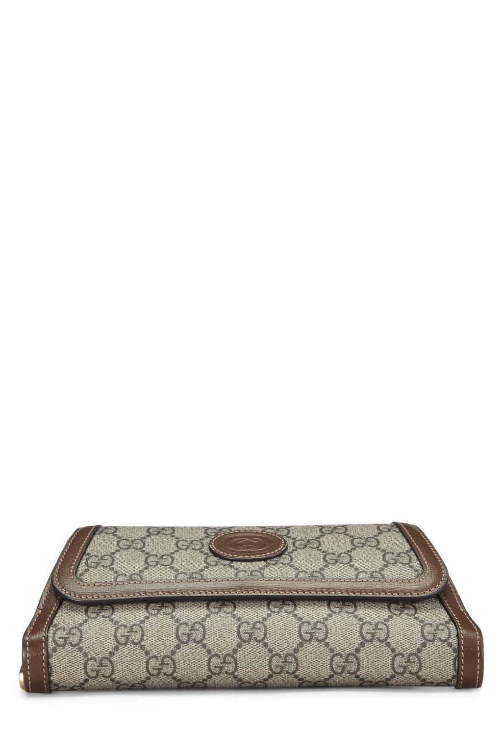 Gucci,  Gucci Supreme Canvas Crossbody Bag, Brown