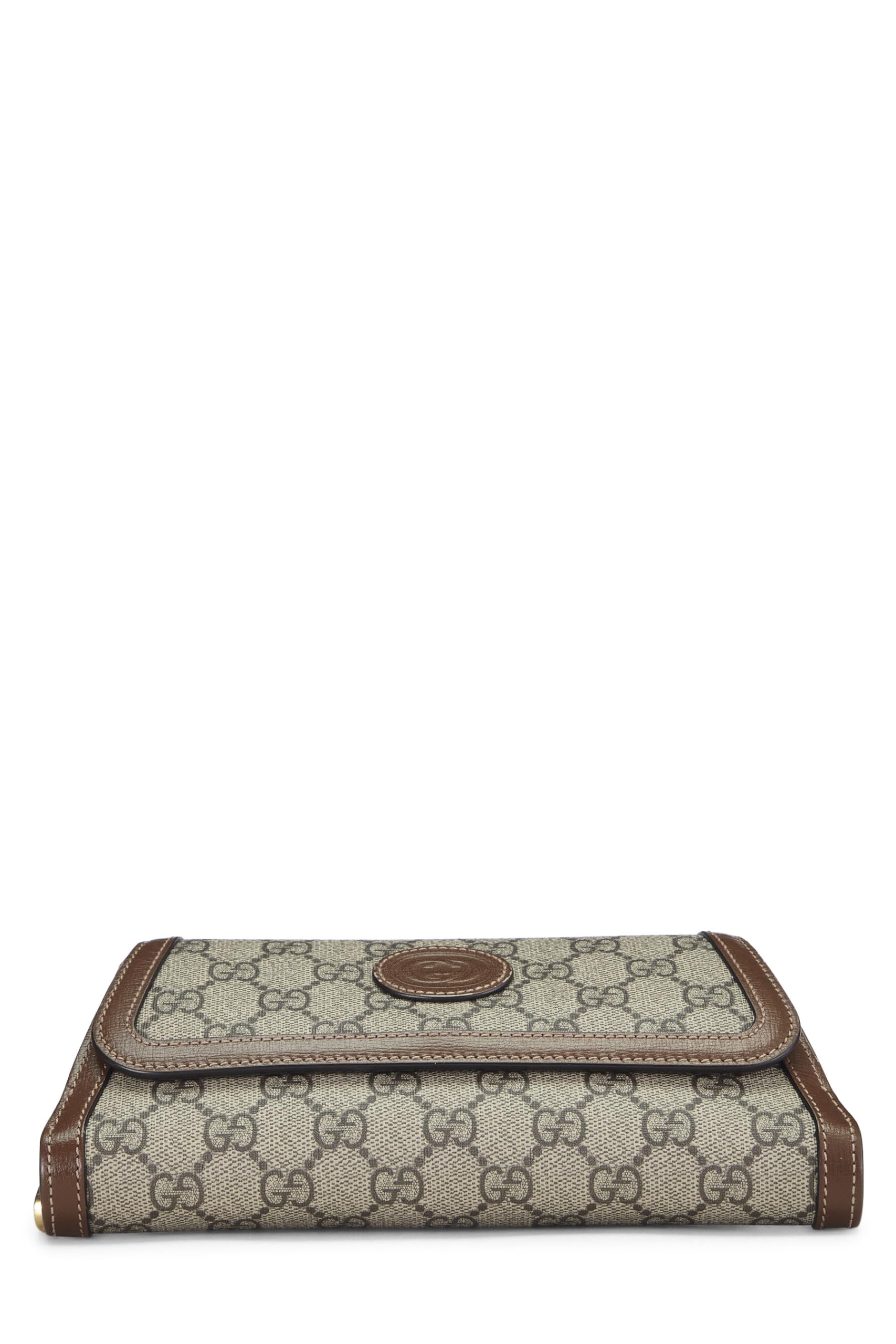 Gucci,  Gucci Supreme Canvas Crossbody Bag, Brown