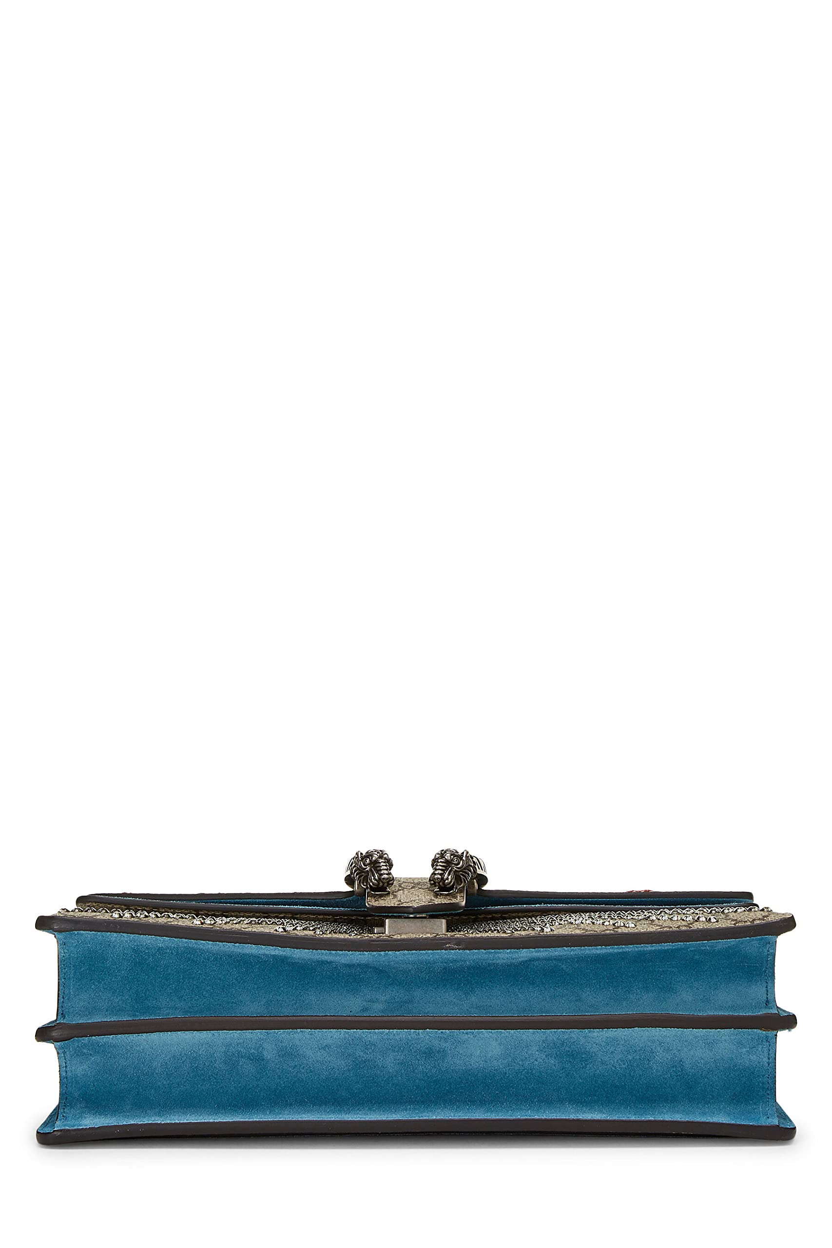 Gucci,  Blue GG Supreme Canvas Embellished Tiger Dionysus Shoulder Medium, Blue