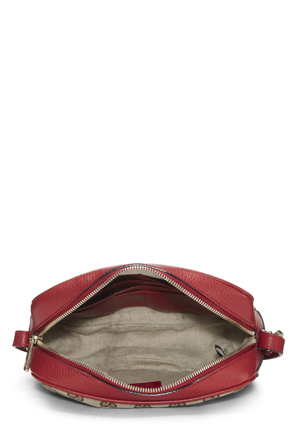 Gucci,  Red Original Gucci Canvas Bree Crossbody Mini, Red