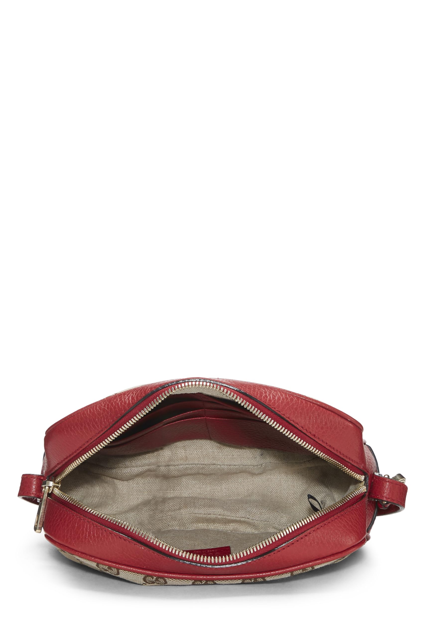 Gucci,  Red Original Gucci Canvas Bree Crossbody Mini, Red