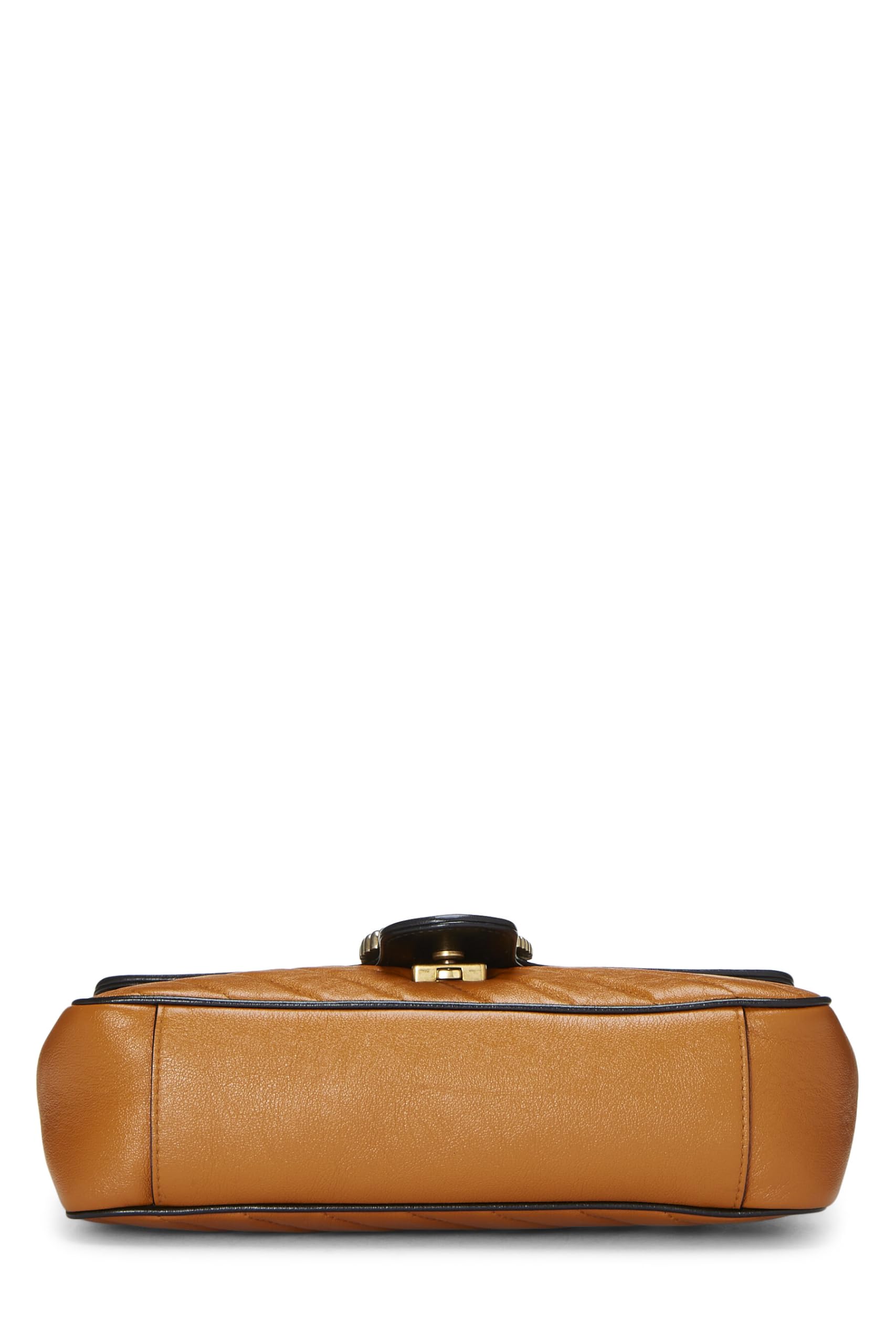 Gucci,  Orange Leather Torchon Marmont Shoulder Bag Small, Orange
