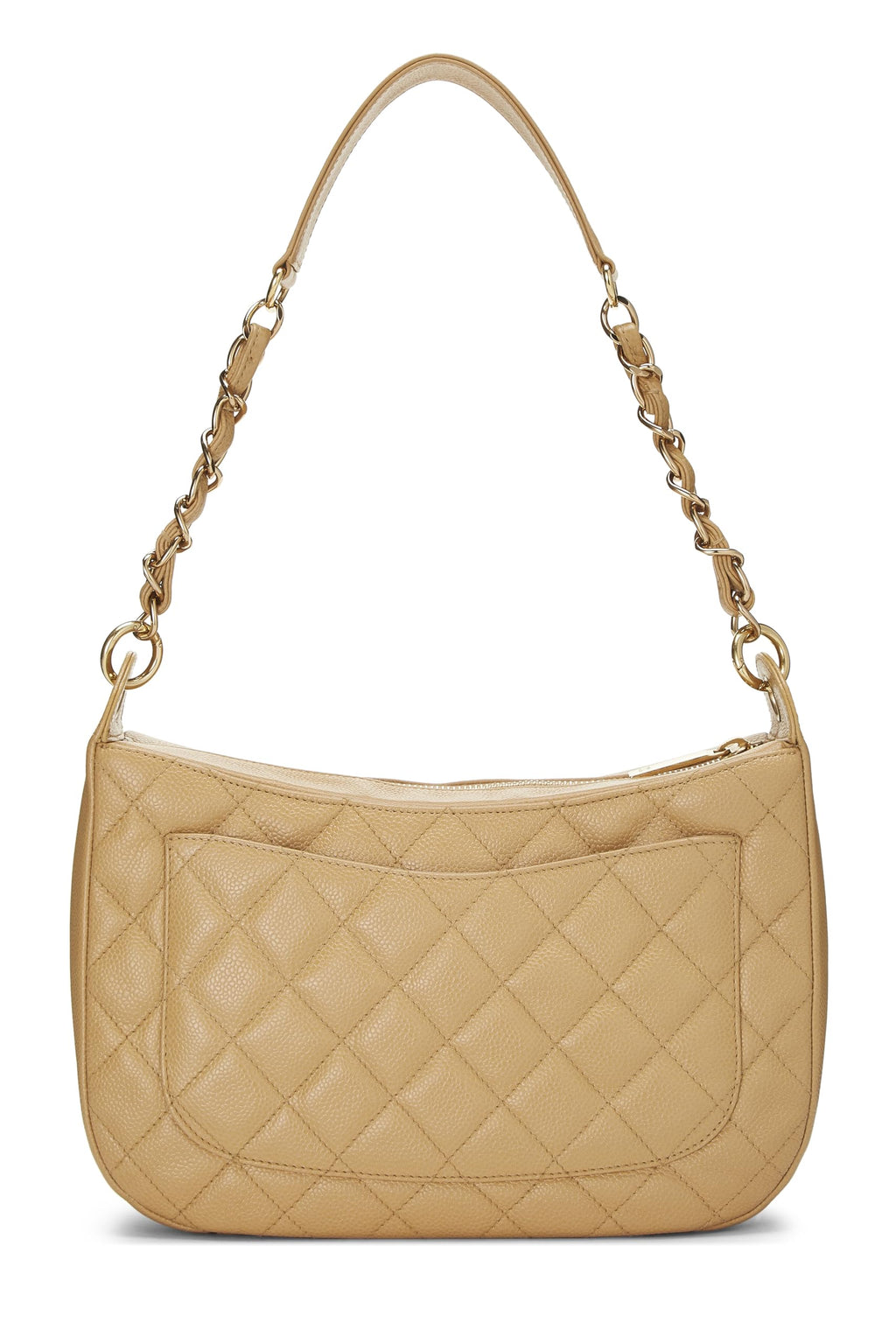 Chanel,  Beige Caviar Timeless 'CC' Shoulder Bag, Beige