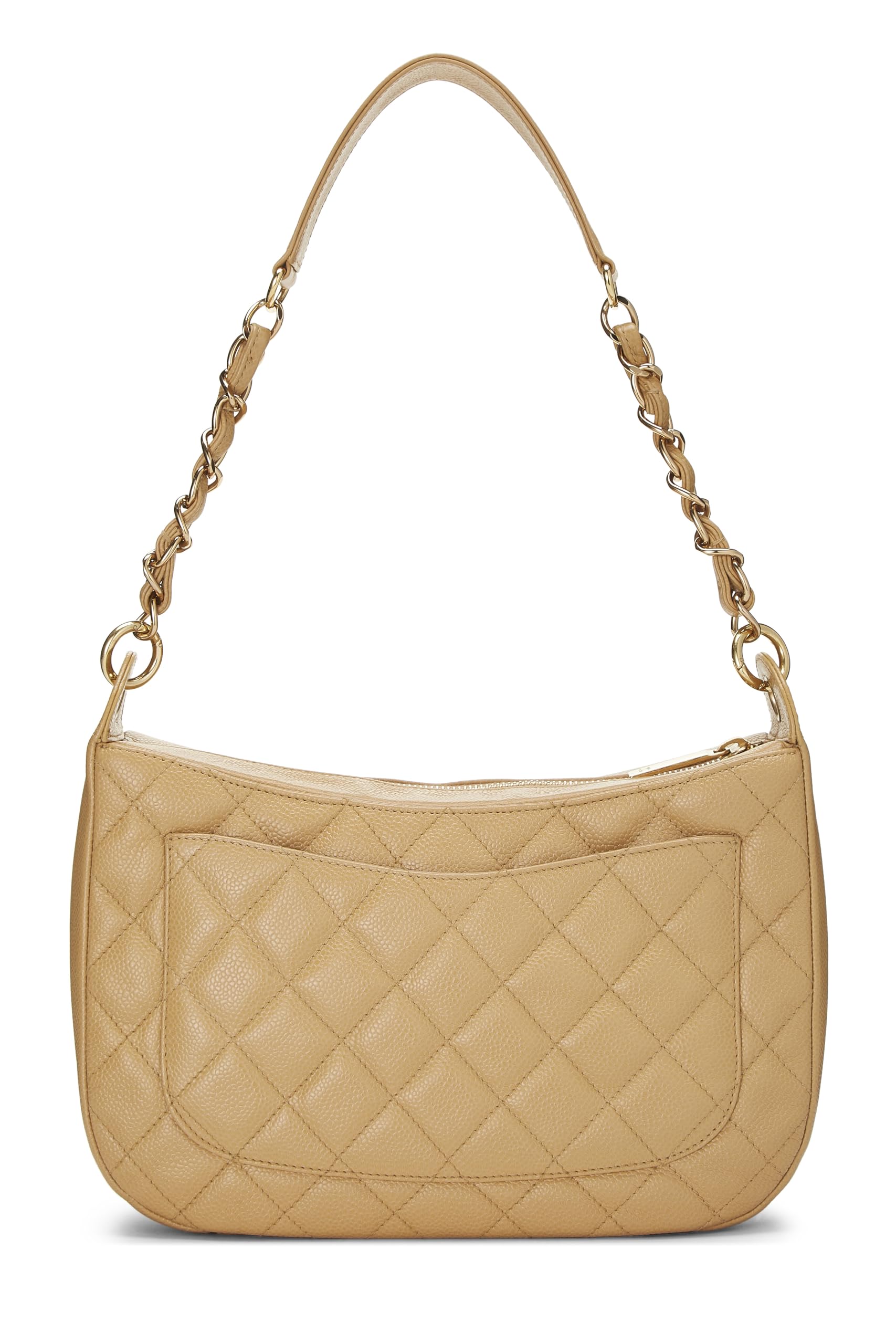 Chanel,  Beige Caviar Timeless 'CC' Shoulder Bag, Beige