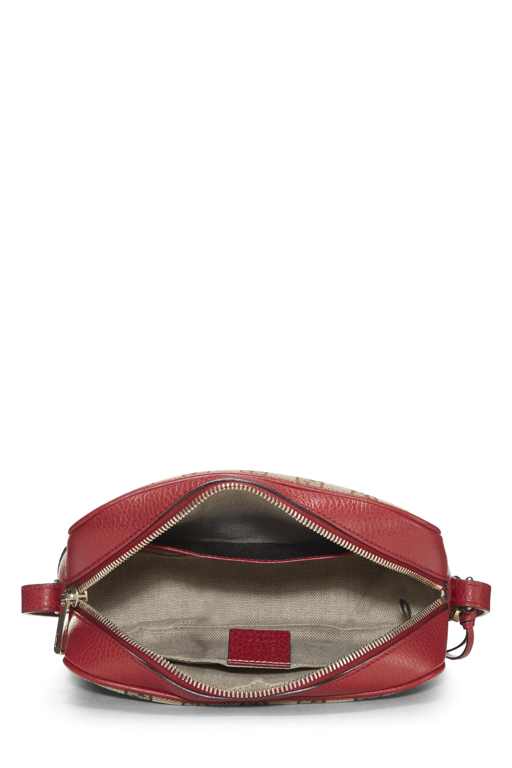 Gucci,  Red Original Gucci Canvas Bree Crossbody, Red