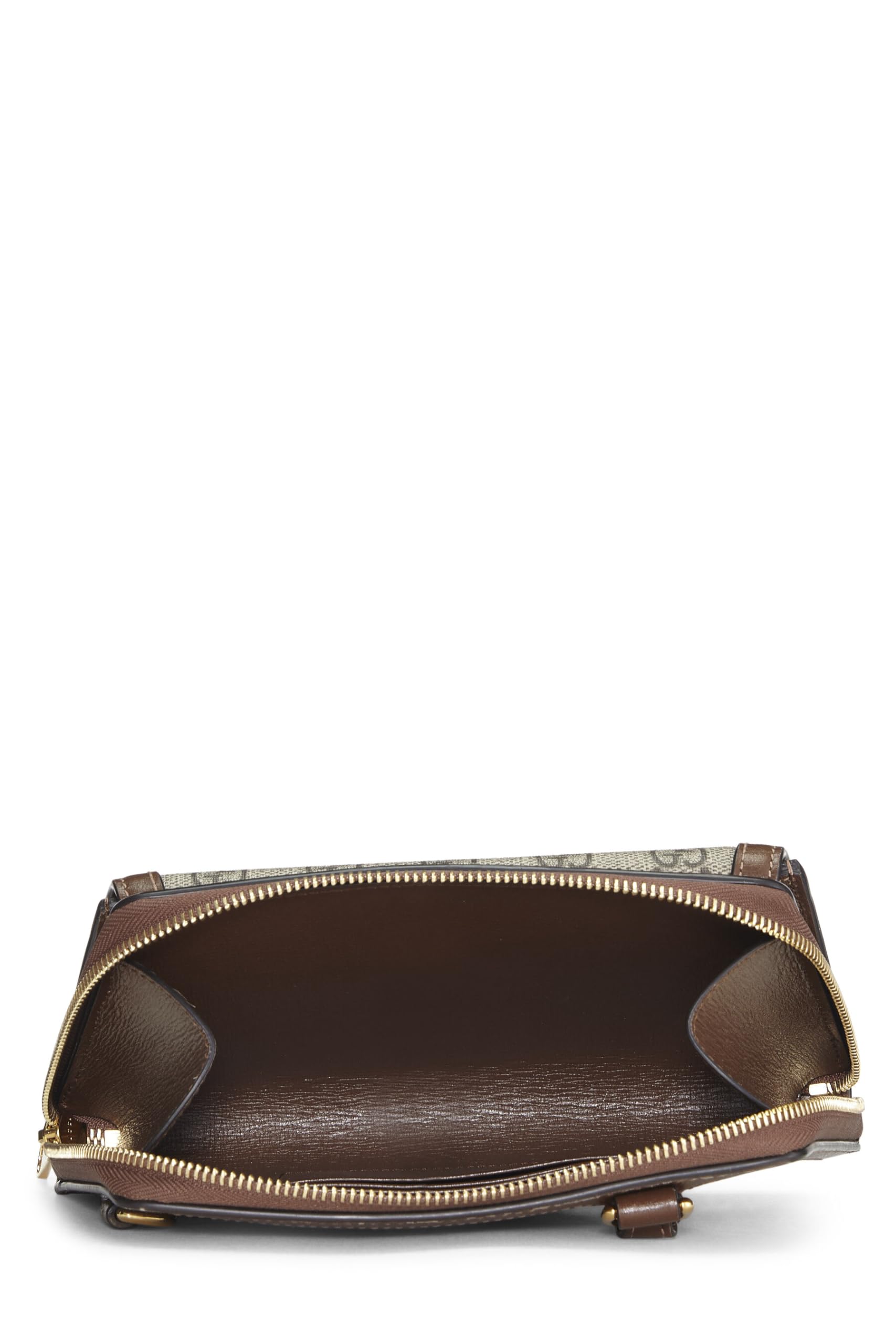 Gucci,  Gucci Supreme Canvas Crossbody Bag, Brown