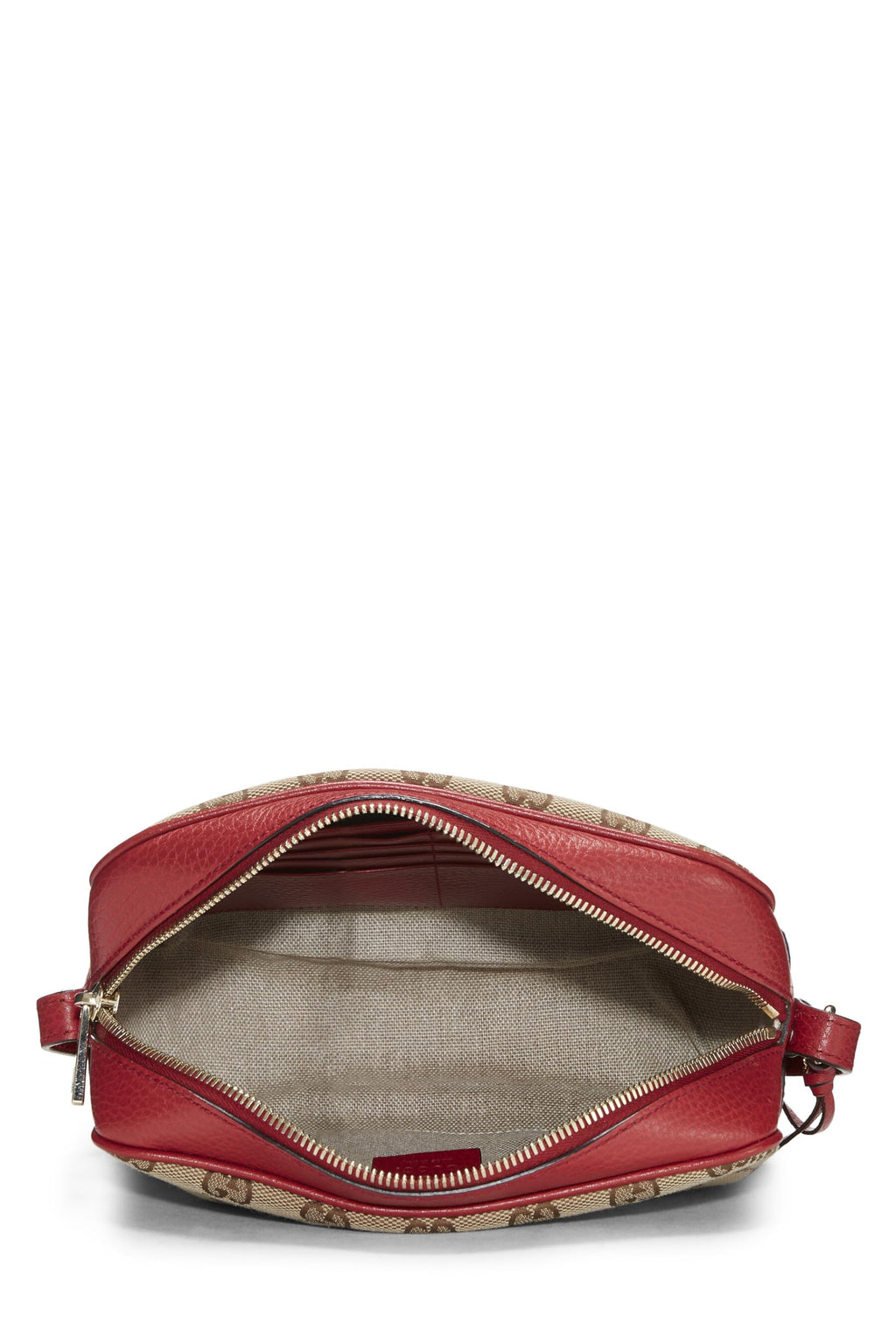 Gucci,  Red Original Gucci Canvas Bree Crossbody, Red