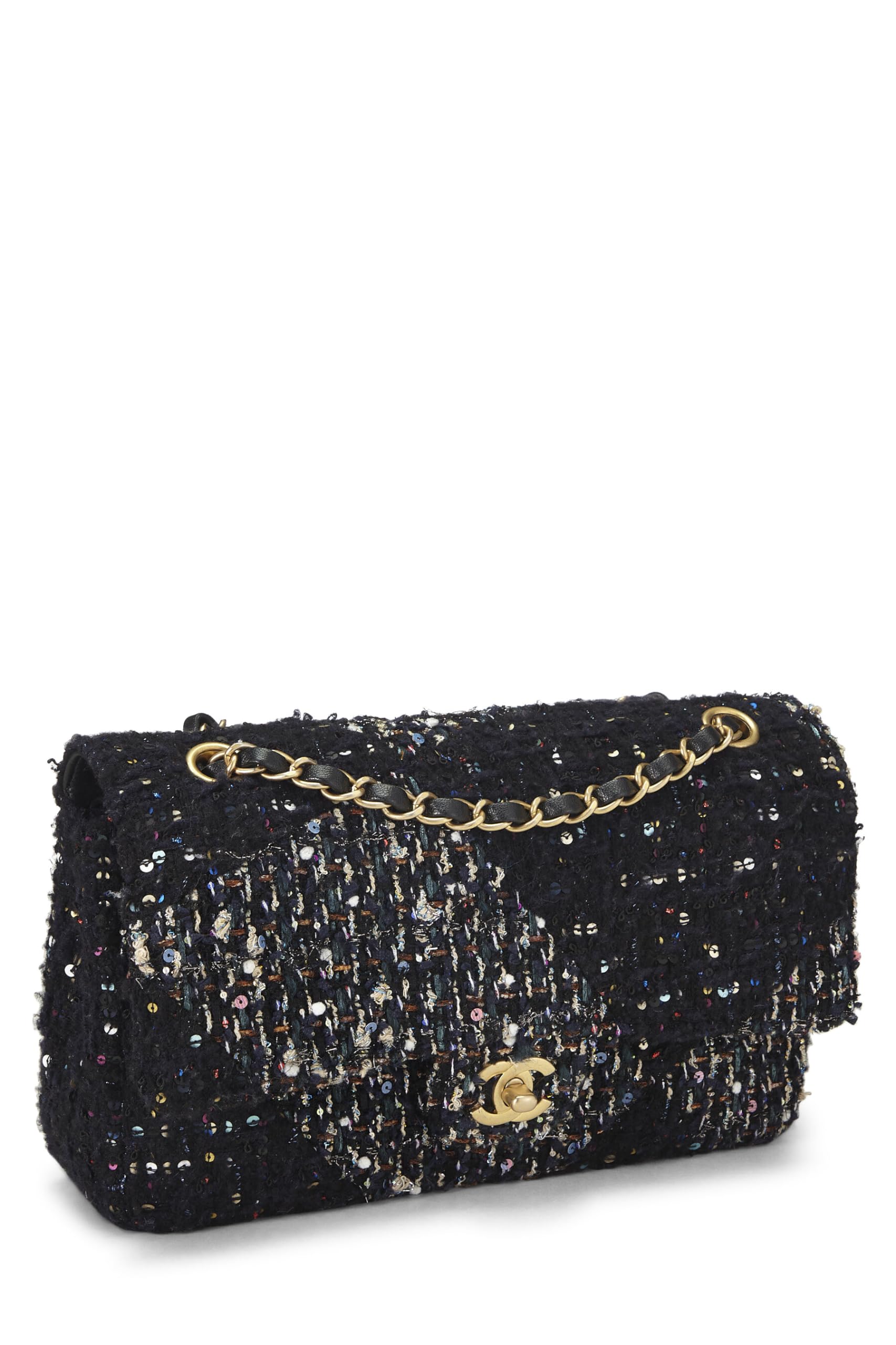 Chanel,  Multicolor Tweed Classic Double Flap Medium, Multi