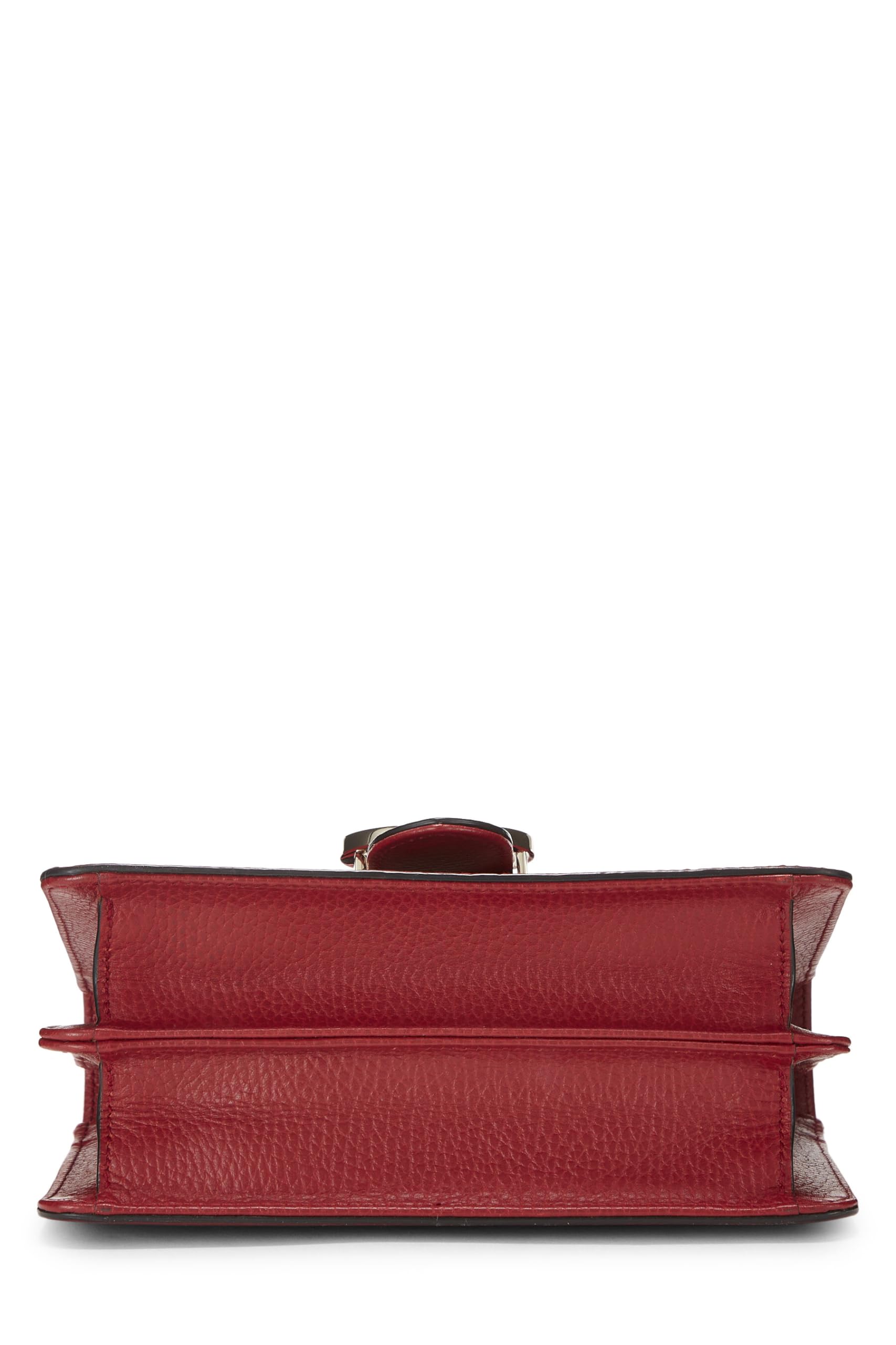 Gucci,  Red Leather Interlocking Gucci Crossbody, Red
