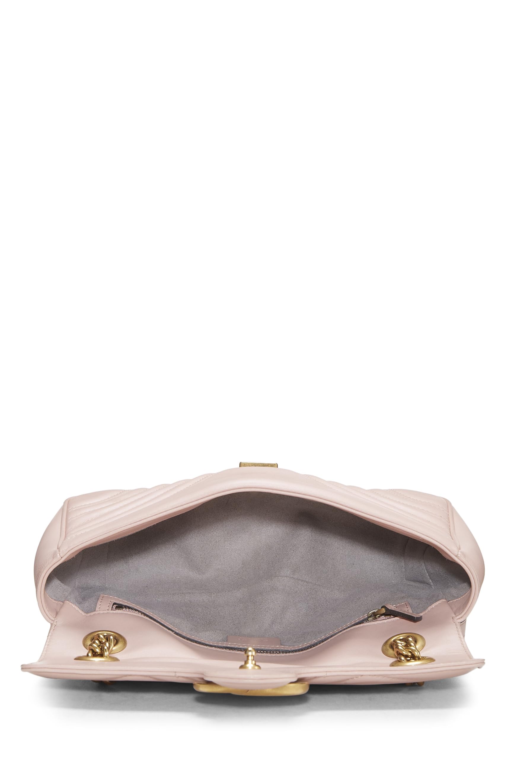 Gucci,  Pink MatelassÃƒÆ’Ã‚Â© Leather GG Marmont Shoulder Bag, Pink