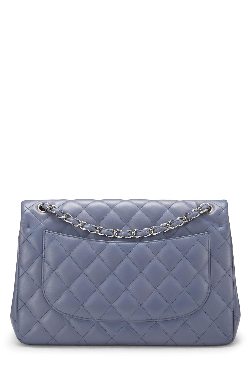 Chanel,  Purple Quilted Lambskin New Classic Double Flap Jumbo, Purple