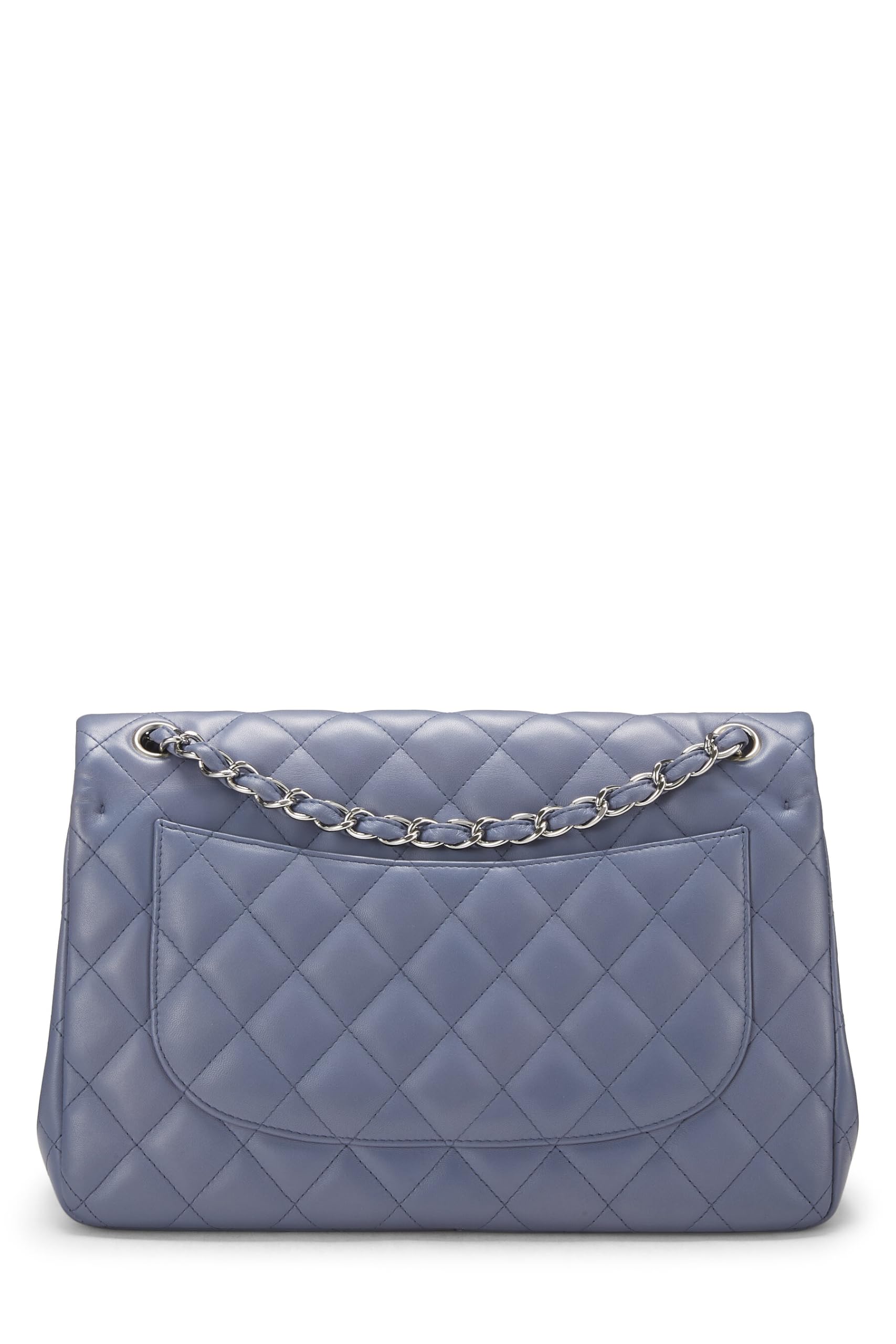Chanel,  Purple Quilted Lambskin New Classic Double Flap Jumbo, Purple