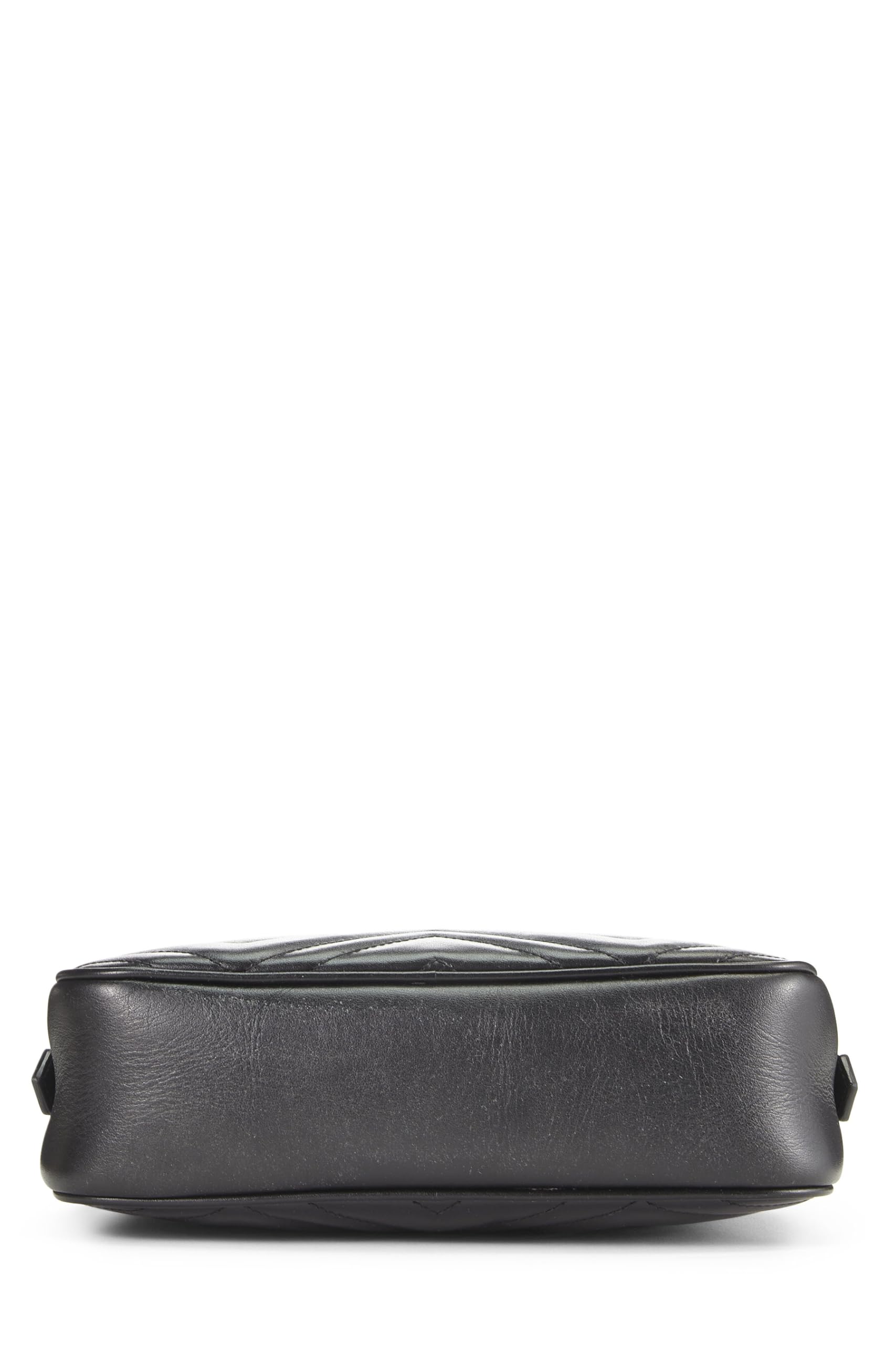 Gucci,  Black Leather Gucci Marmont Crossbody, Black