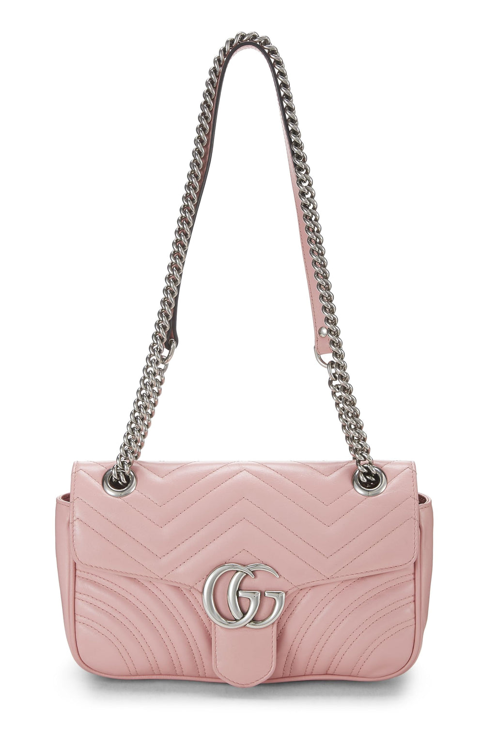 Gucci,  Pink MatelassÃƒÆ’Ã‚Â© Leather Marmont Shoulder Bag, Pink