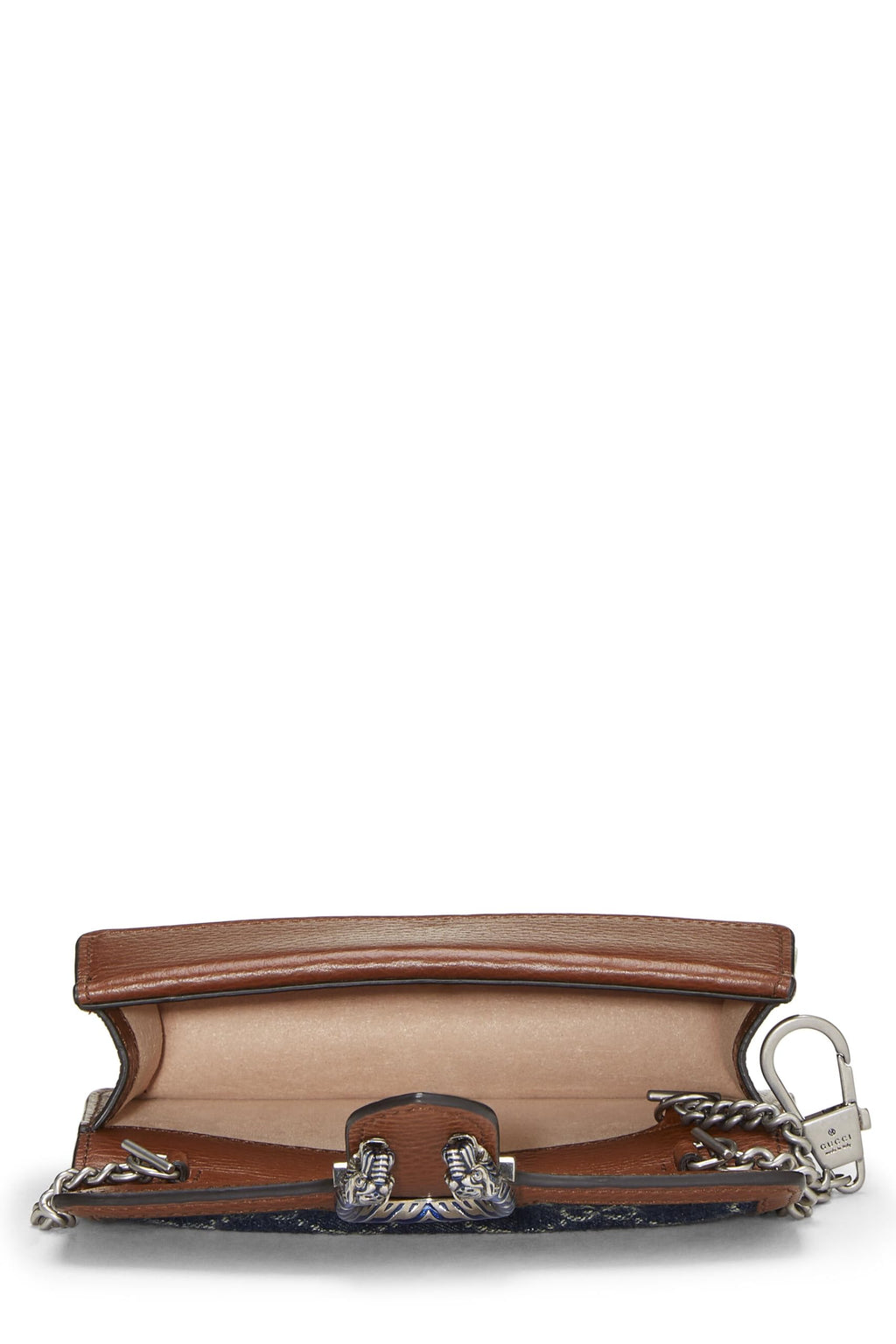 Gucci,  Blue GG Denim Dionysus Shoulder Bag Mini, Blue