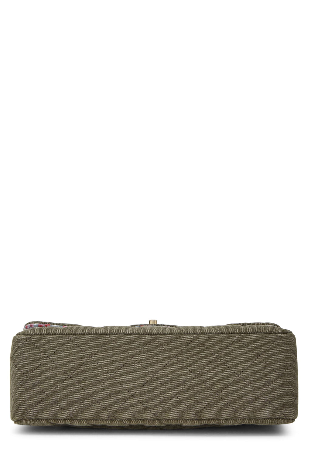 Chanel,  Paris-Cuba Green Quilted Charms Classic Double Flap Jumbo, Green