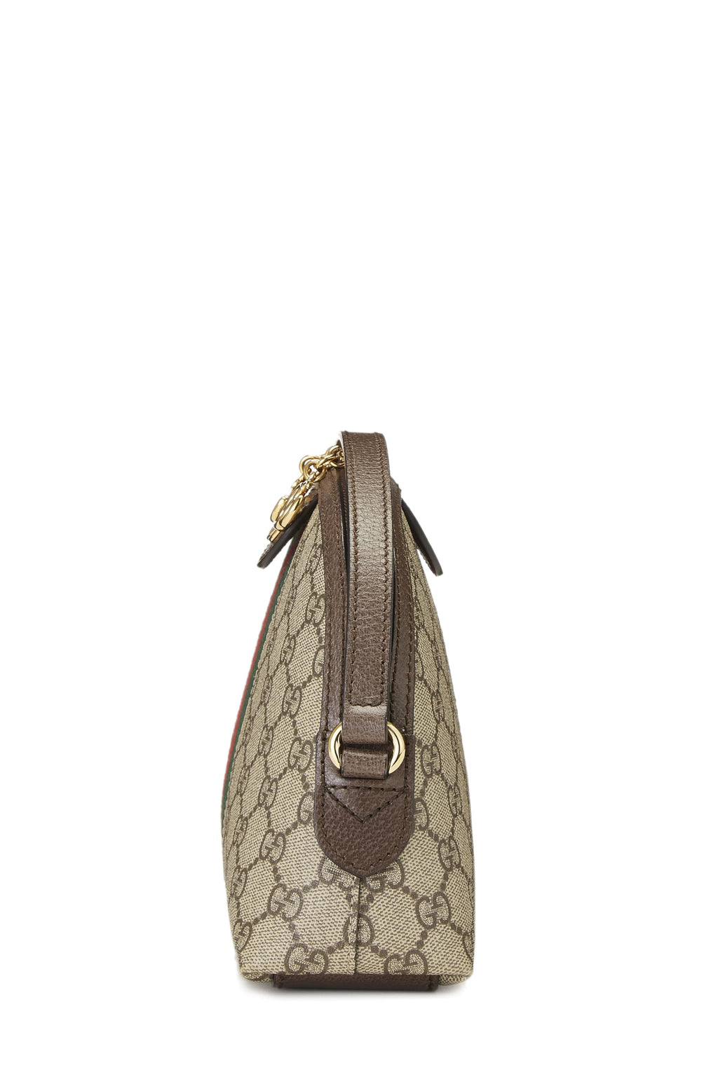 Gucci,  Original GG Supreme Canvas Ophidia Shoulder Bag Small, Brown